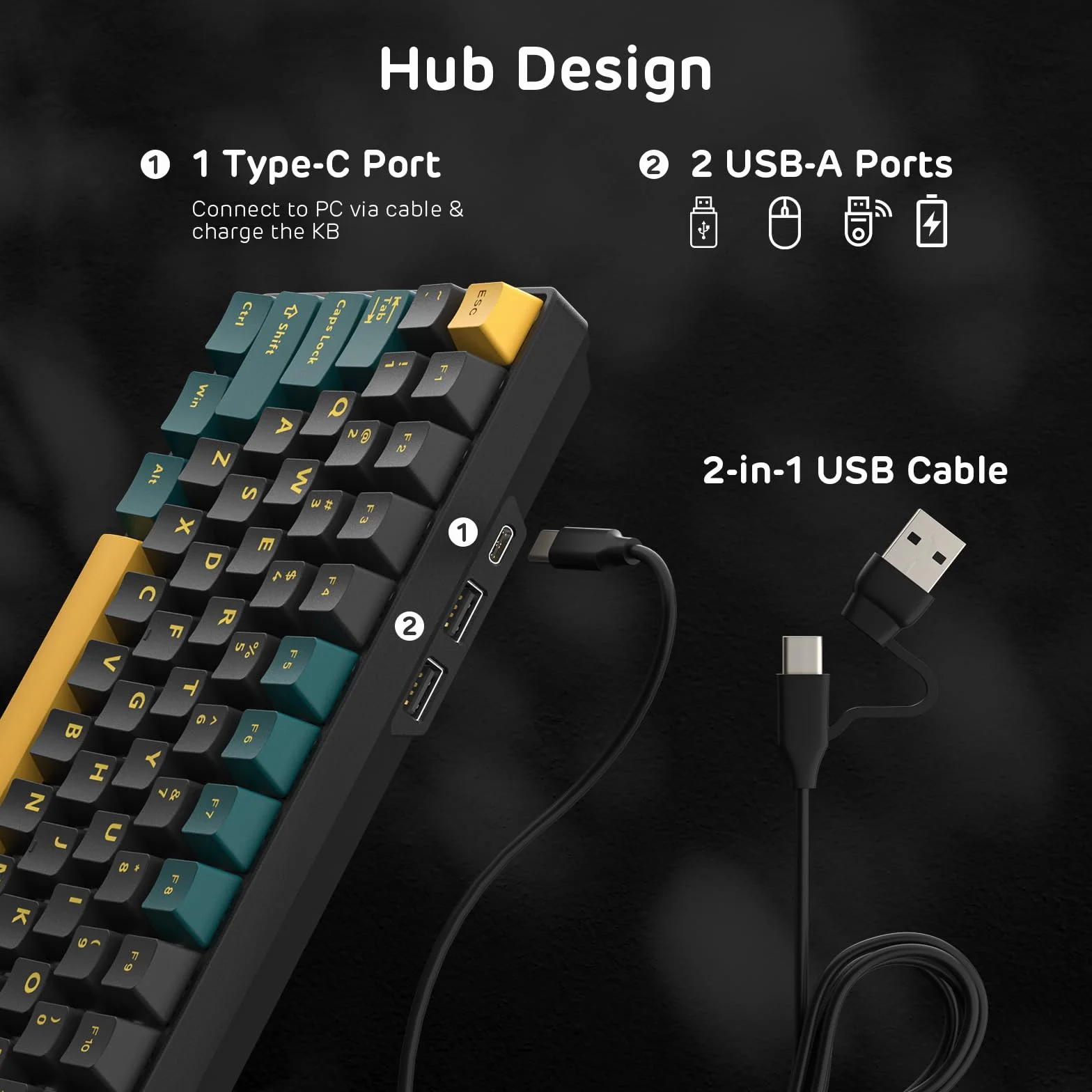RK ROYAL KLUDGE RK96 RGB Limited Ed, 90% 96 klawiszy bezprzewodowa tri-Mode BT5.0/2.4G/USB-C Hot-Swap klawiatura mechaniczna z podpórką pod nadgarstek, obsługa oprogramowania, przełącznik dotykowy
