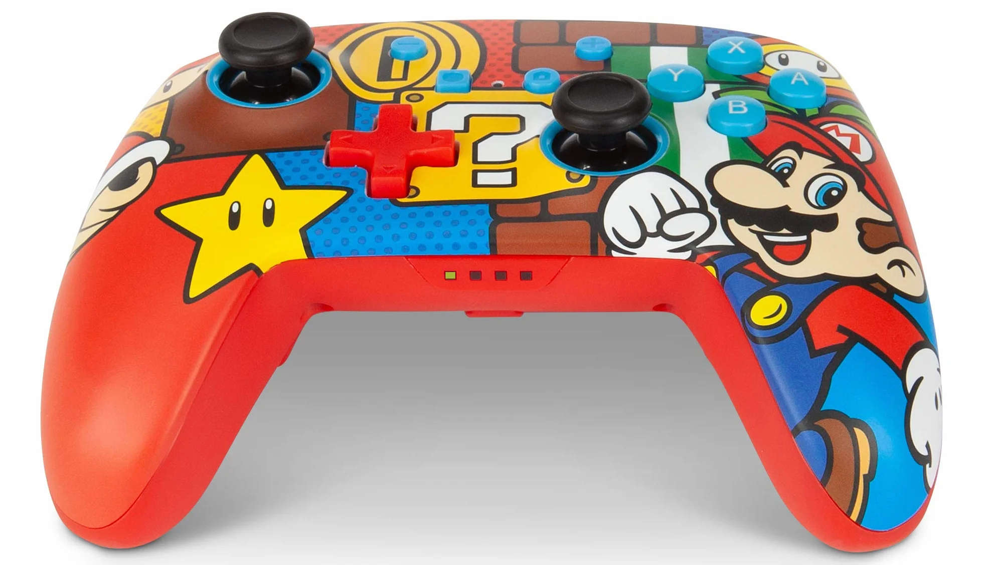 Ulepszony kontroler bezprzewodowy PowerA do konsoli Nintendo Switch – Mario Pop, Nintendo Switch Lite, gamepad, kontroler gier, kontroler Bluetooth, ekskluzywny Amazon