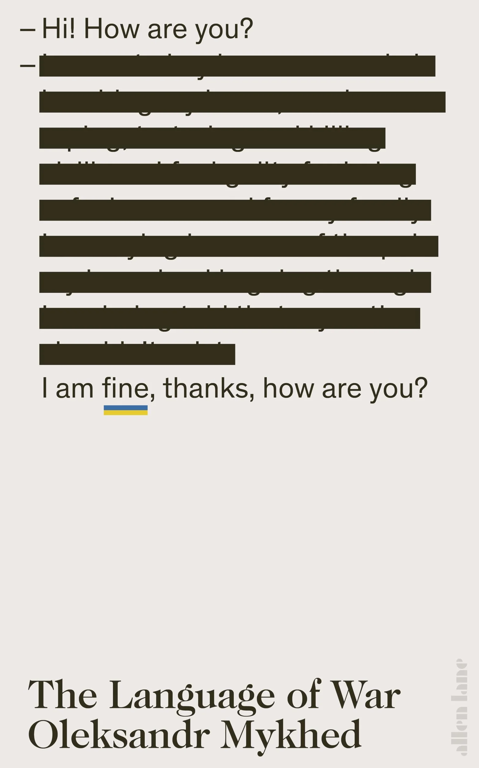 The Language of War: by Allen Lane