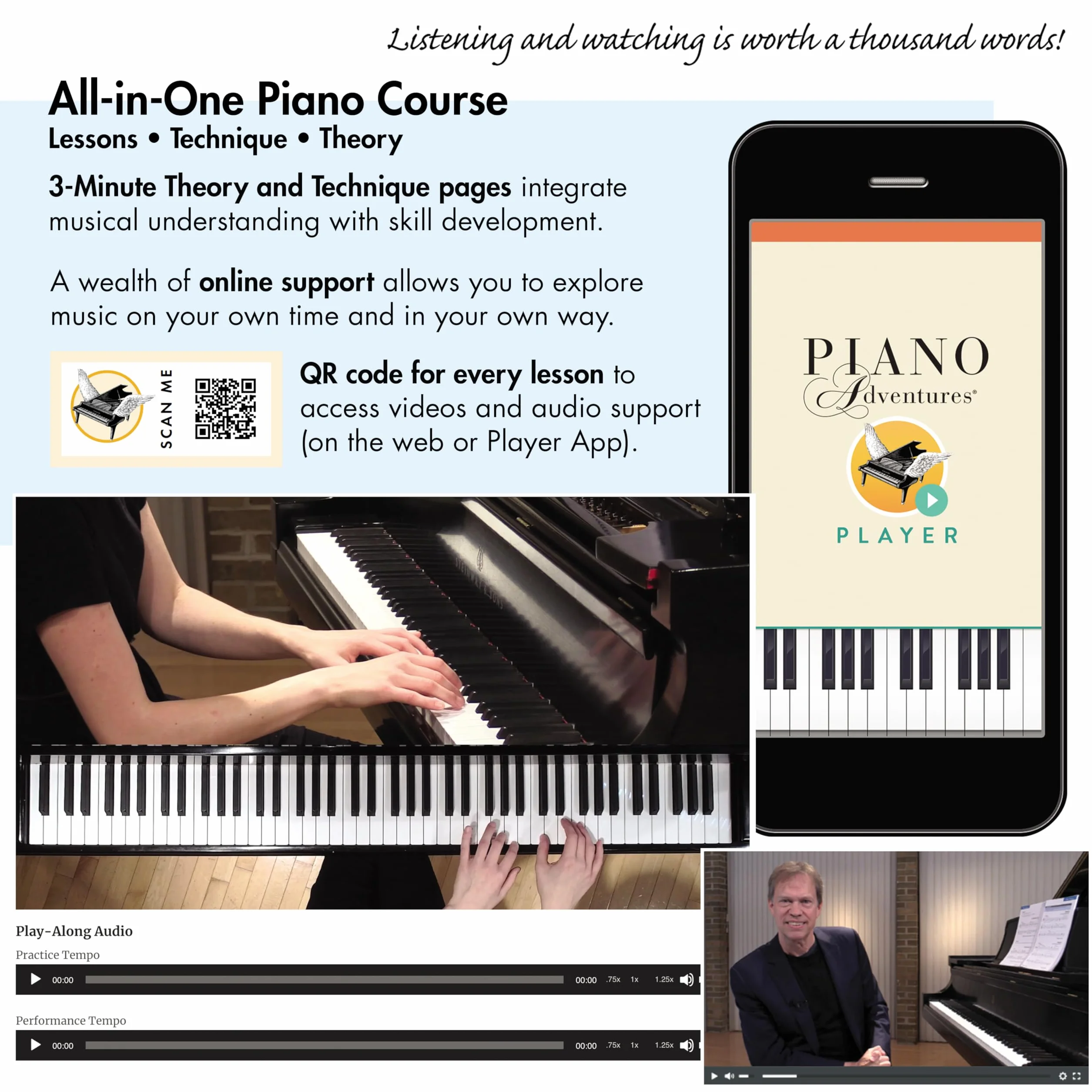 Adult piano adventures all-in-one lesson book 1 piano +enregistrements online: Book with Media Online