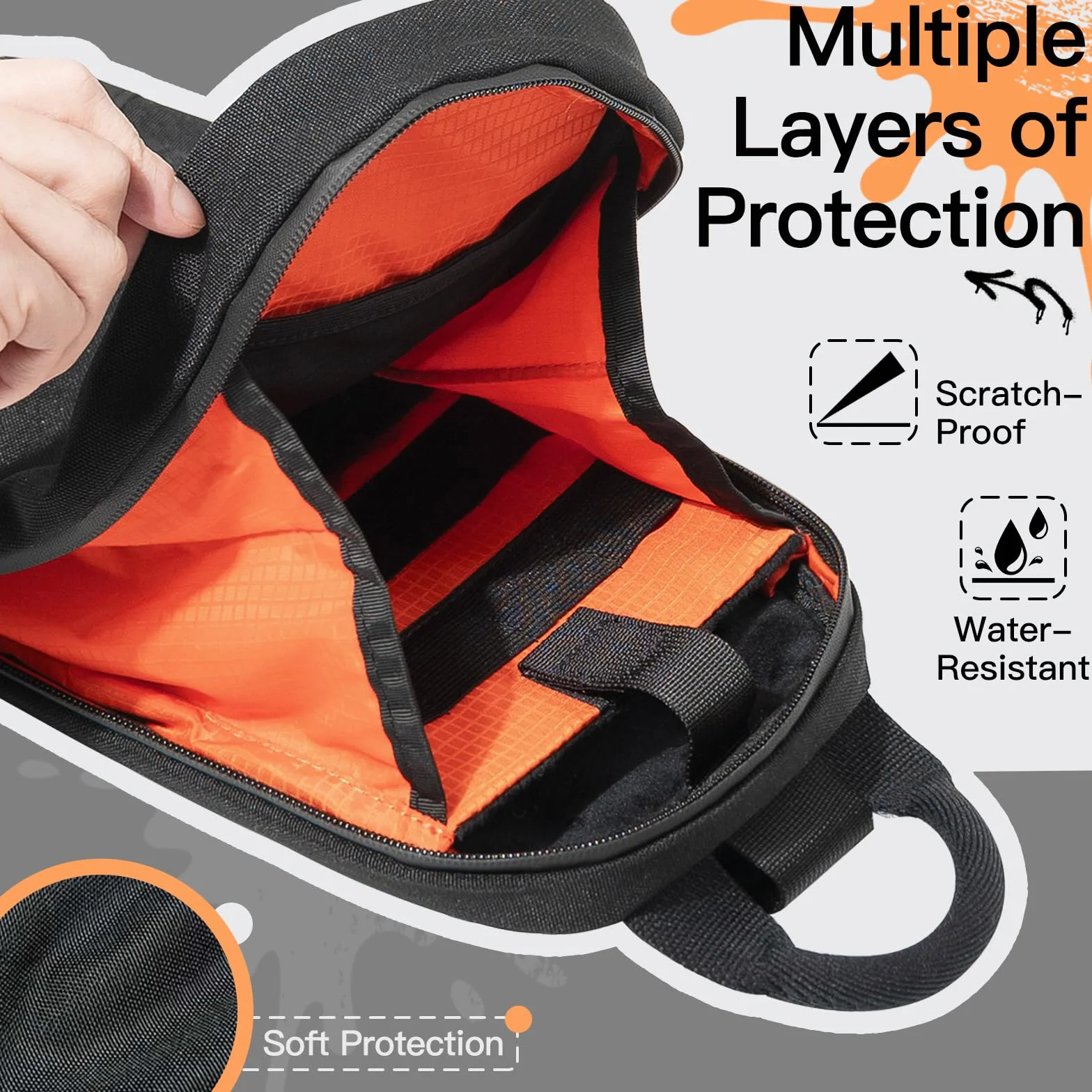 JETech Torba Typu Sling Crossbody do Nintendo Switch 2/Switch OLED/Switch Konsoli, Torba na Ramię z 8 Przegródkami na Karty do Gier, Duża Pojemność na Akcesoria i Ładowarkę, Czarny
