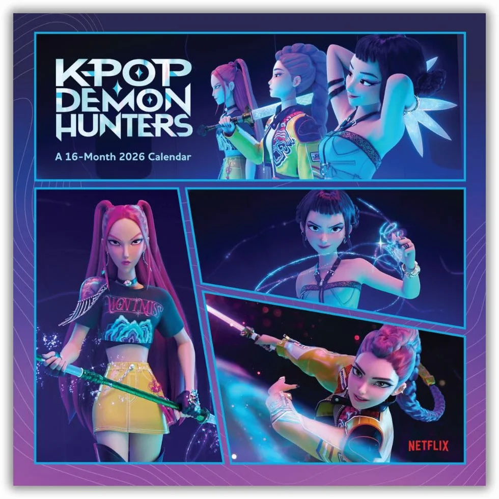 KPOP Demon Hunters 2026 Square Calendar