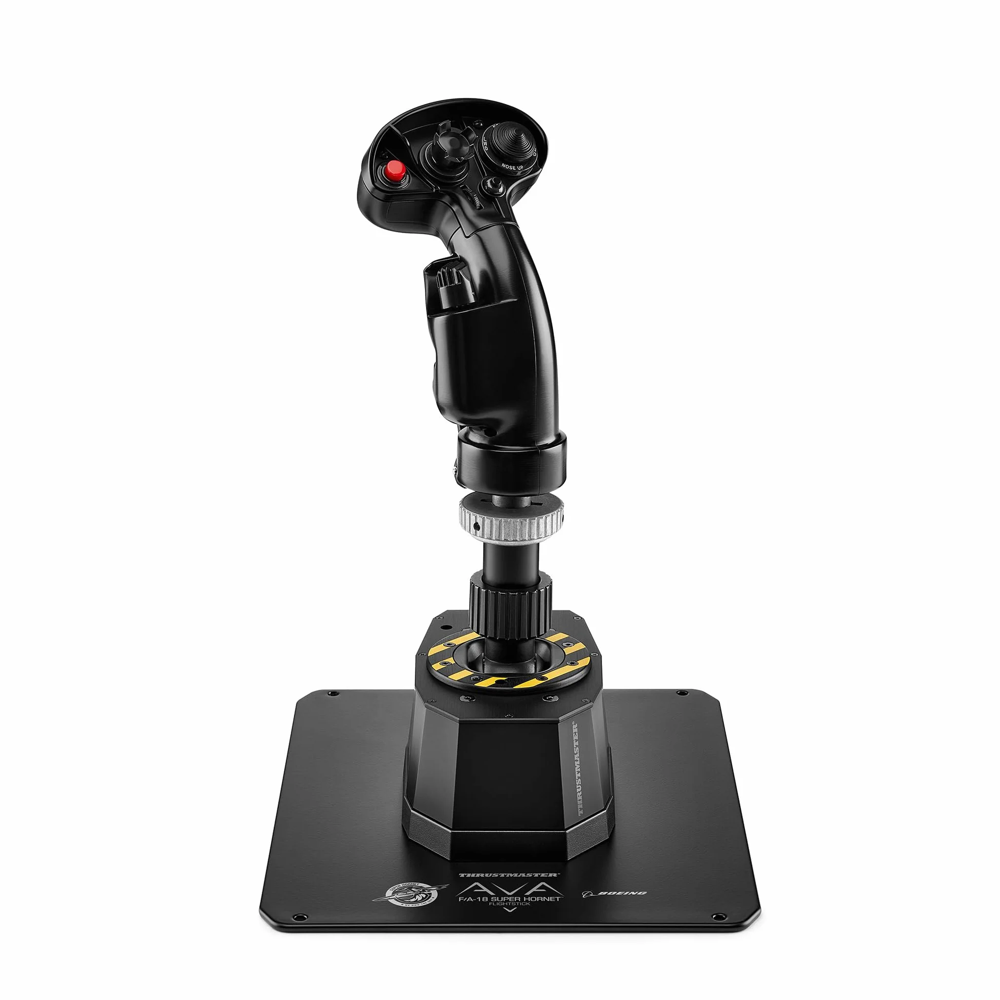Thrustmaster AVA F/A-18 Super Hornet Flightstick, modularna baza do joysticka do symulacji lotu na PC, replika drążka sterowego myśliwca F/A-18C Hornet w zestawie