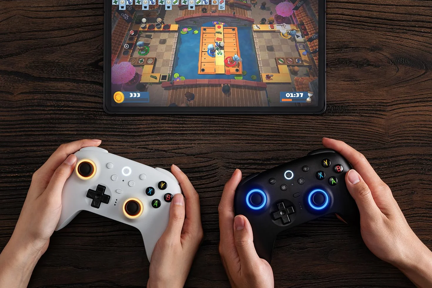 8BitDo Ultimate 2 Wireless Controller for Windows PC, Apple, Steam & Android, Gaming Controller with TMR Joysticks, Hall/Tactile Triggers, 1000Hz Polling Rate, White