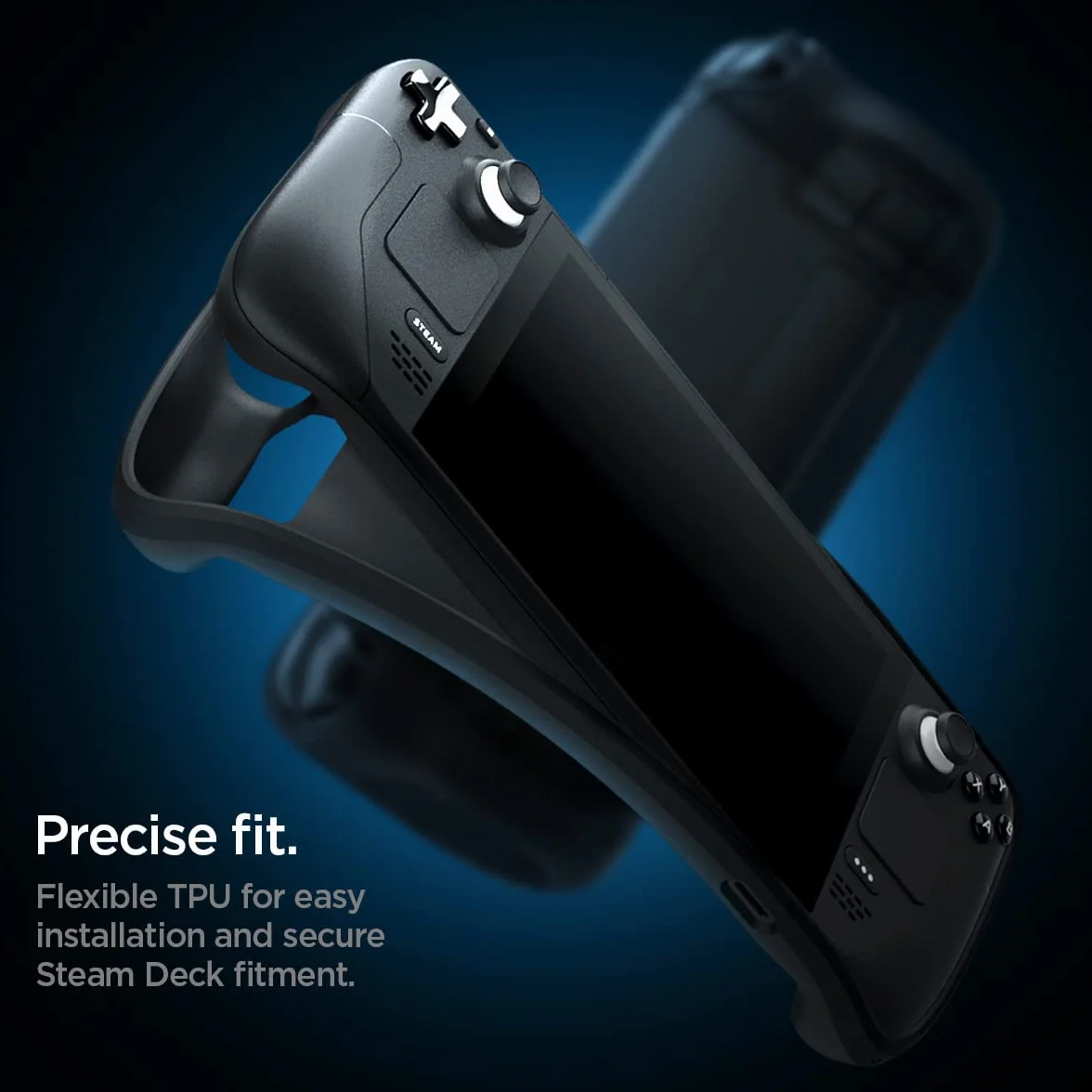 Spigen Wytrzymałe etui pancerne kompatybilne z Steam Deck LCD (2022) / Steam Deck OLED (2023) - czarny matowy