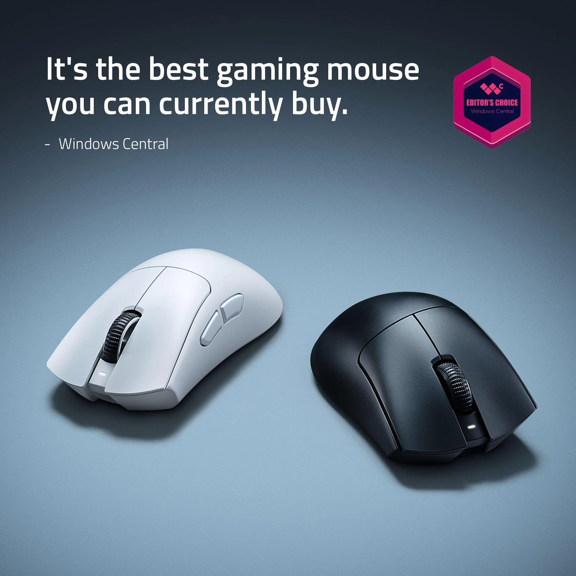 Razer DeathAdder V4 Pro bezprzewodowa mysz ergonomiczna 57 g 2,4 GHz Hyperspeed Focus Pro 45K 8K Hz Polling przełączniki optyczne Gen-4 Biały