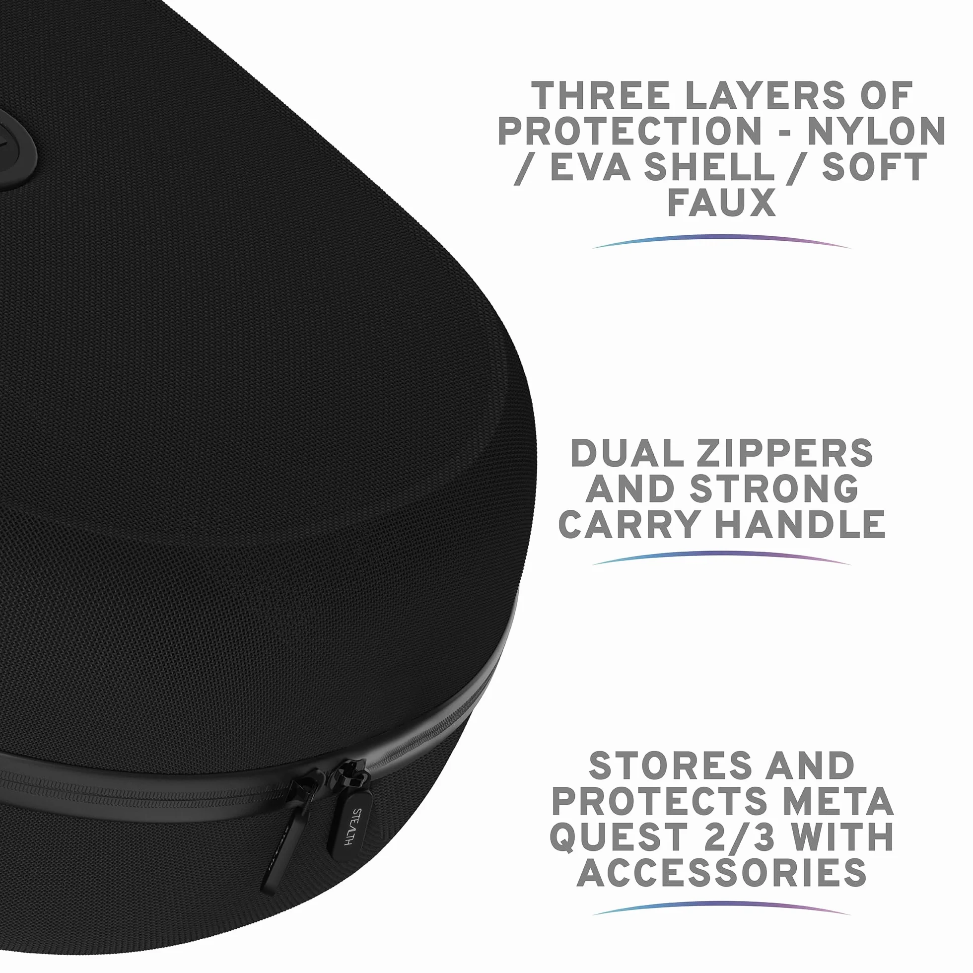 Ochronny pokrowiec STEALTH - kompatybilny z Oculus Quest 2 i Oculus Quest 3