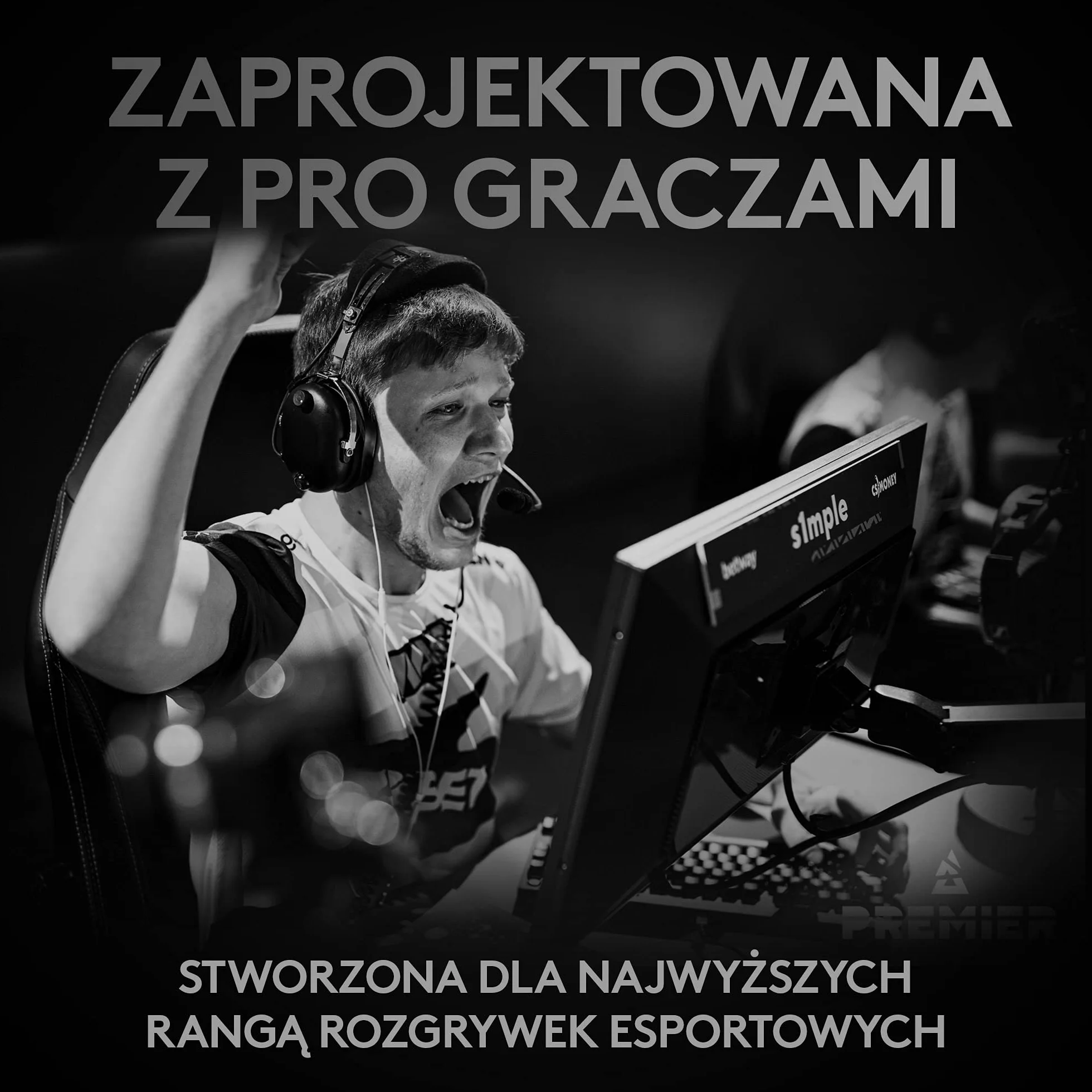 Logitech G PRO X SUPERLIGHT Bezprzewodowa mysz gamingowa, lekka, czujnik HERO 25K, 25,600 DPI, 5 programowalnych przycisków, długi czas pracy baterii, kompatybilna z PC/Mac - Czarny