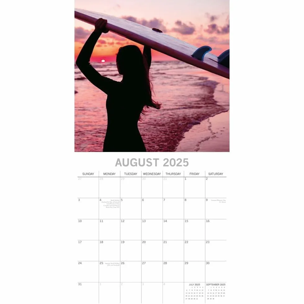Surf Life – Surfen – Surfing 2025 – 16-Monatskalender: Original The Gifted Stationery Co. Ltd [Mehrsprachig] [Kalender]
