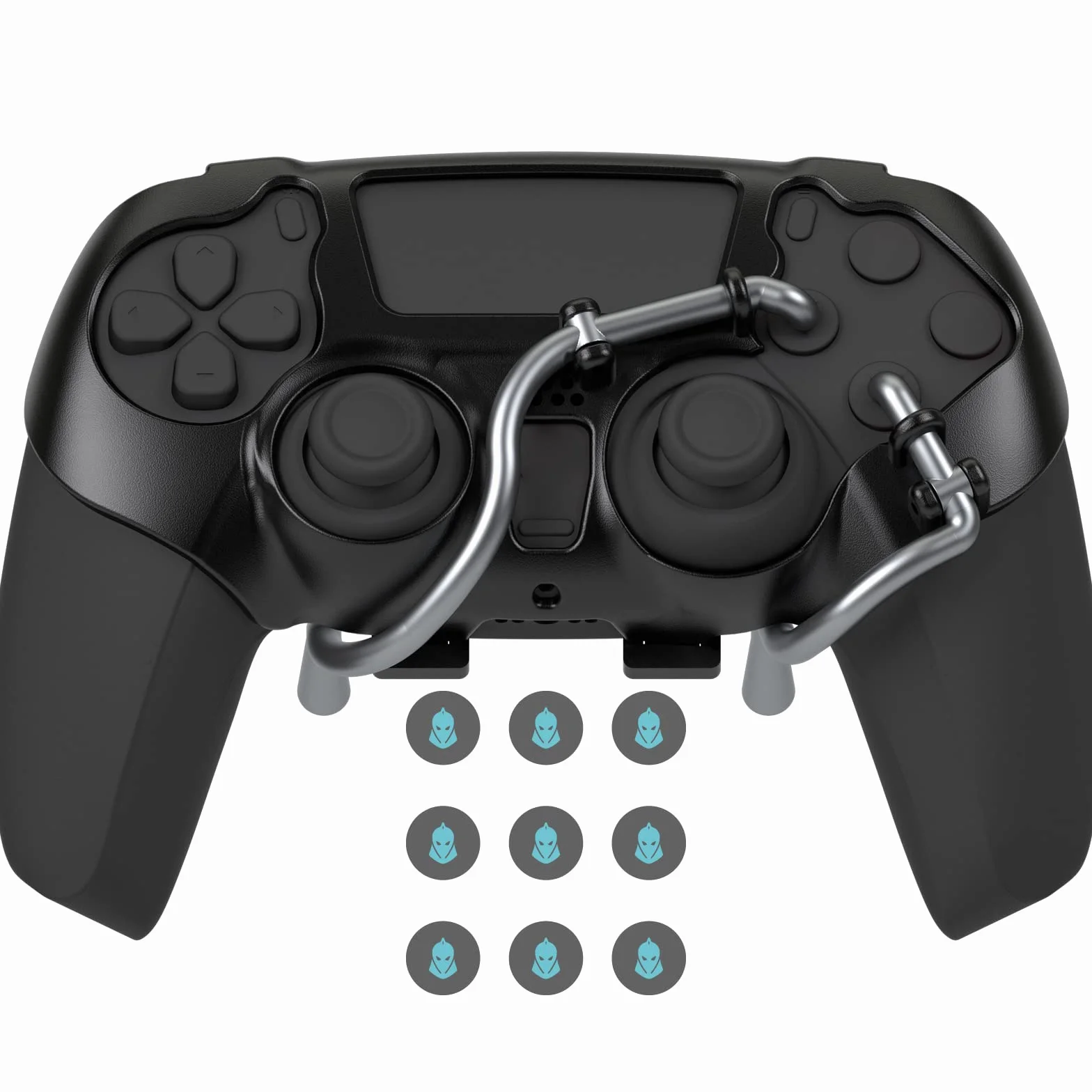 EXknight Leverback V2 PS5 Paddles, Mocowany Przycisk Tylni dla PS5 Controller | Pasuje do Joysticka Nasadki (Czarny)