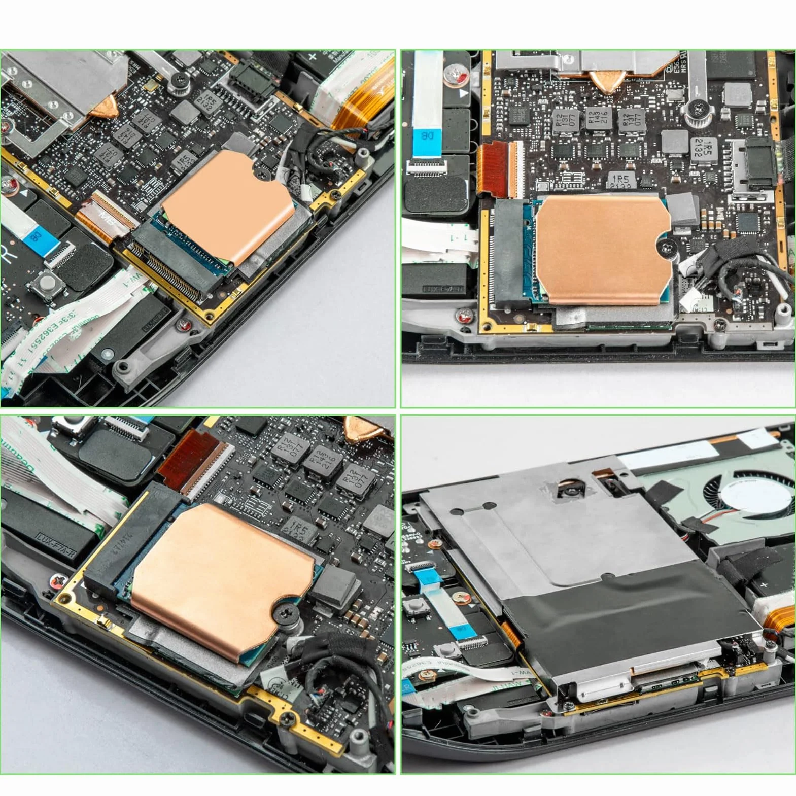do Radiatora SSD Steam Deck Podkładka Termiczna, M.2 2230 NVME SSD Miedziany Radiator Chłodzący Pasta Termoprzewodząca, Tylna Pokrywa, Zamienniki Narzędzi do Otwierania Zestaw