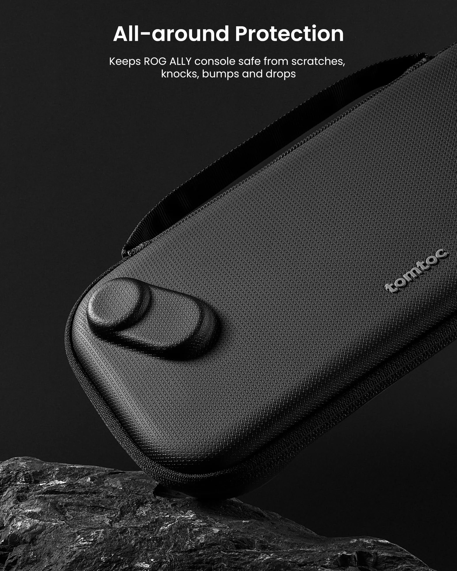 tomtoc Etui kompatybilne z ASUS ROG Ally/ROG Ally X, smukłe etui, ochronne, twarda przenośna torba podróżna na konsolę ASUS ROG Ally, lekkie podróżne