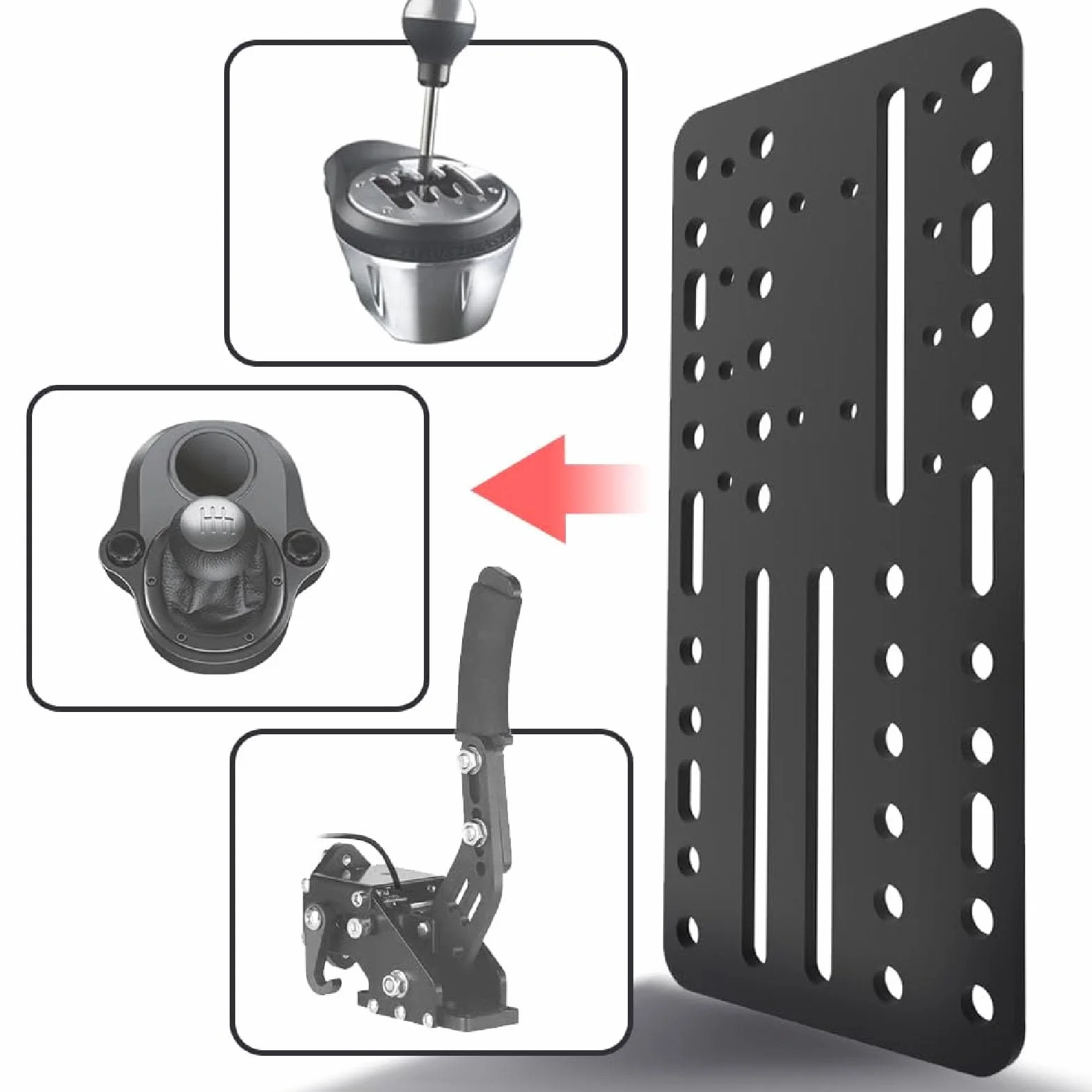 Uchwyt Biurkowy USB Handbrake, Obsługuje płytkę montażową Racin Game USB Handbrake, Kompatybilny z G25/27/29 T500 PC Game Shifter