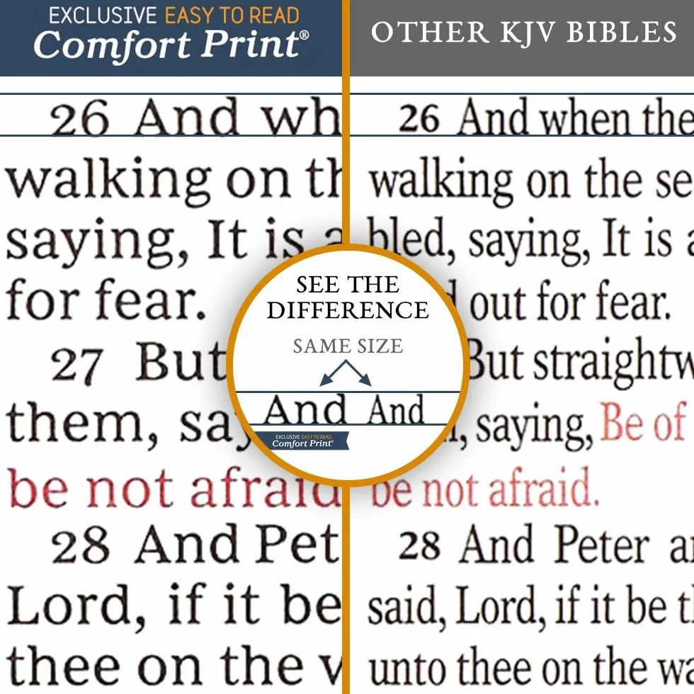 KJV, Pew Bible, Large Print, Hardcover, Black, Red Letter Edition: Holy Bible, King James Version