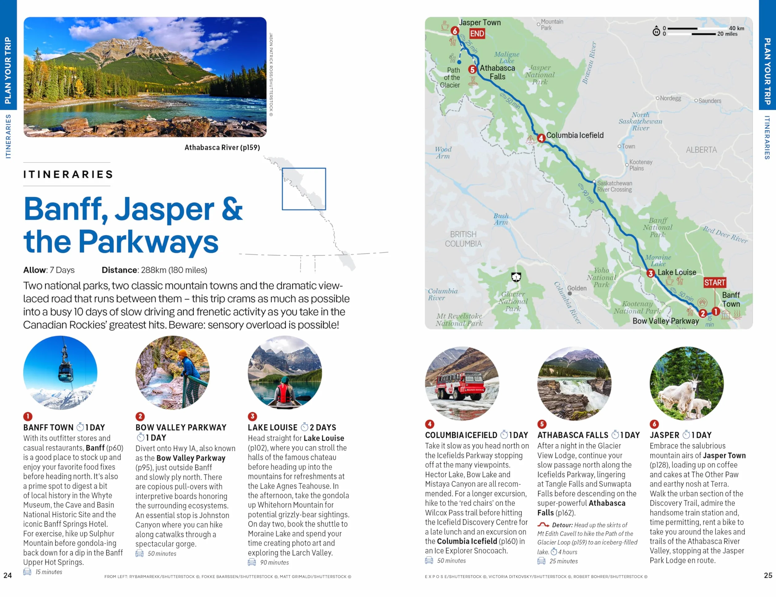 Banff, Jasper and Glacier National Parks 7ed -anglais-: Detailed Itineraries Travel Like a Local Insider Tips Covers Banff, Jasper, Glacier, Waterton Lakes, and More