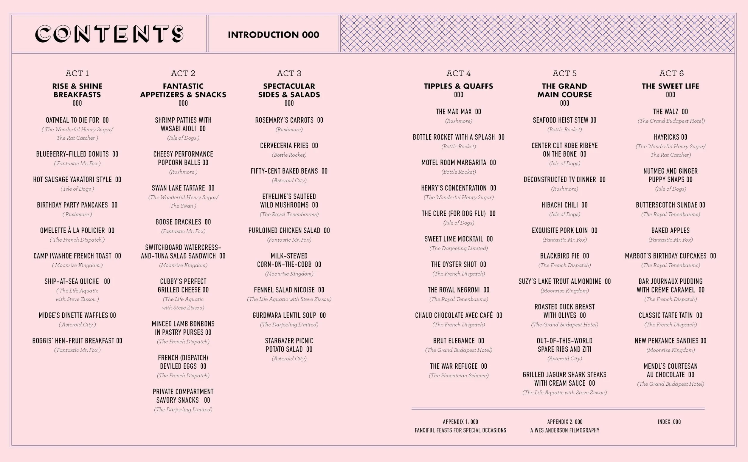 The Wes Anderson Cookbook: Whimsical Recipes Inspired by the Director and His Films