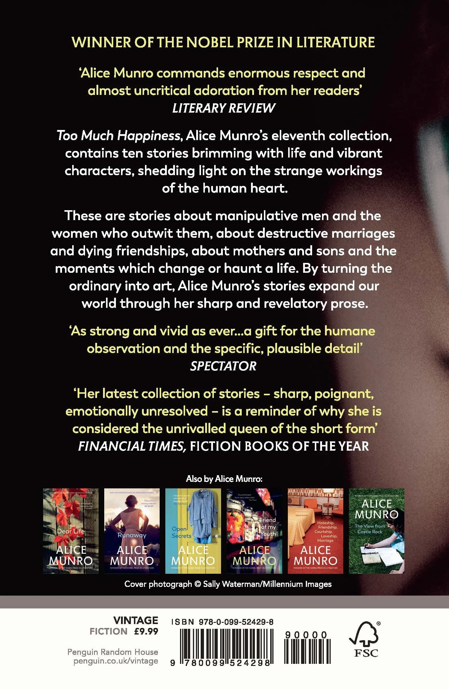 Too Much Happiness: Winner of the Nobel Prize in Literature