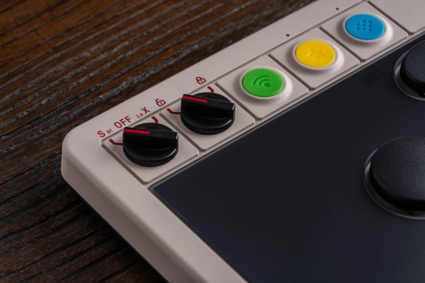 8BitDo All-Button Arcade Controller do Switch/Switch 2 i Windows - Bluetooth, 2,4 G, łączność przewodowa, niskoprofilowe przełączniki mechaniczne, 4 programowalne przyciski, płytka drukowana z