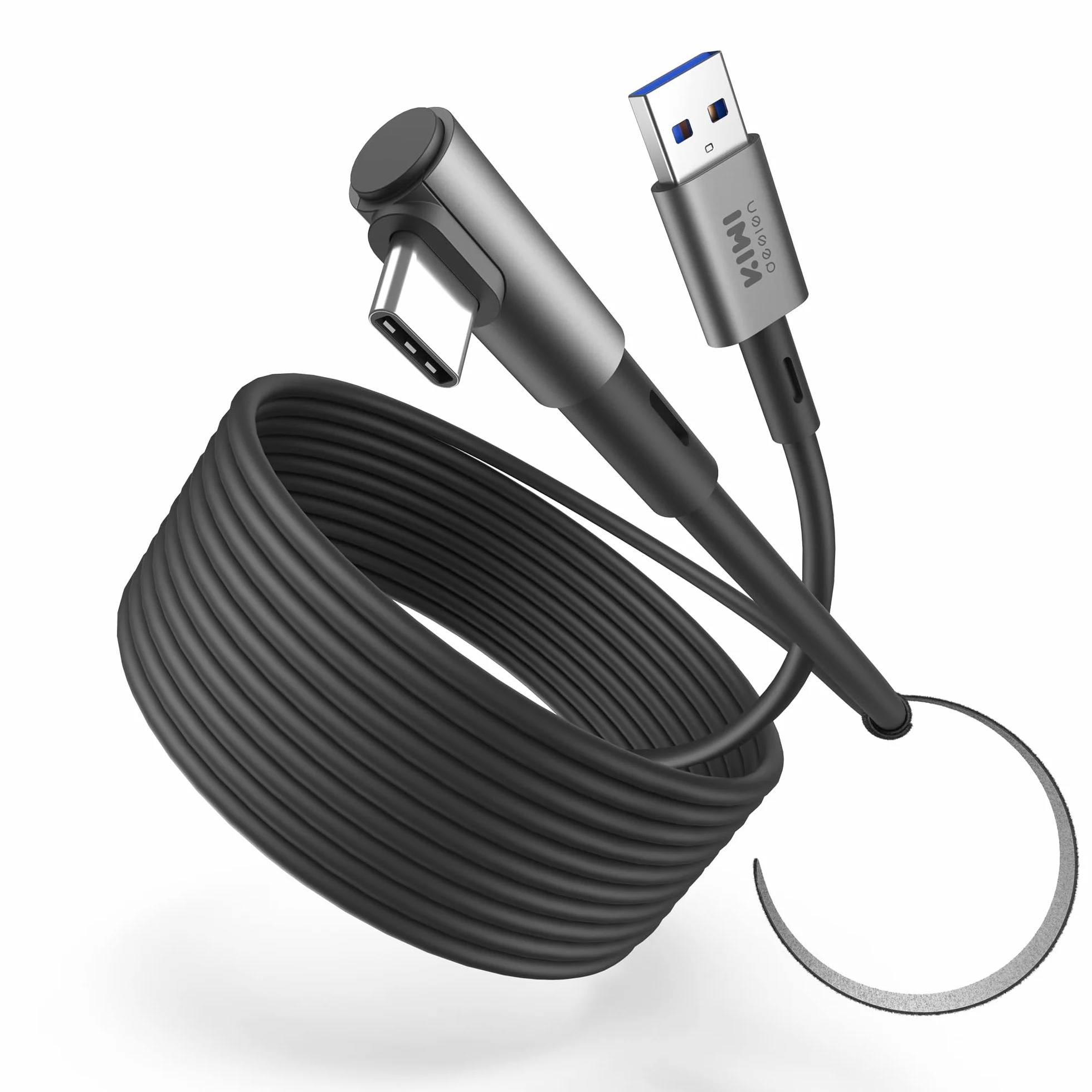 KIWI design Kabel łączący 6 m, kompatybilny z akcesoriami Oculus/Meta Quest 3S i Quest 3/2/Pro/Pico 4, kabel USB 3.0, z super prędkością 5 Gb/s