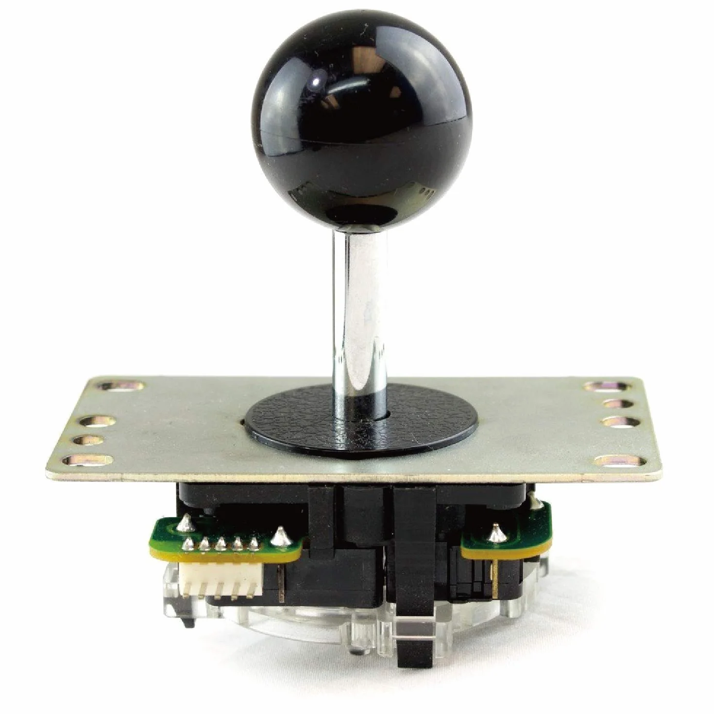 SANWA JLF-TP-8YT oryginalny joystick czarny - do gry Arcade Jamma 4 i 8-drożna regulacja, kompatybilny z joystick turniejowy Catz Mad SF4 (czarna góra kulowa) S@NWA