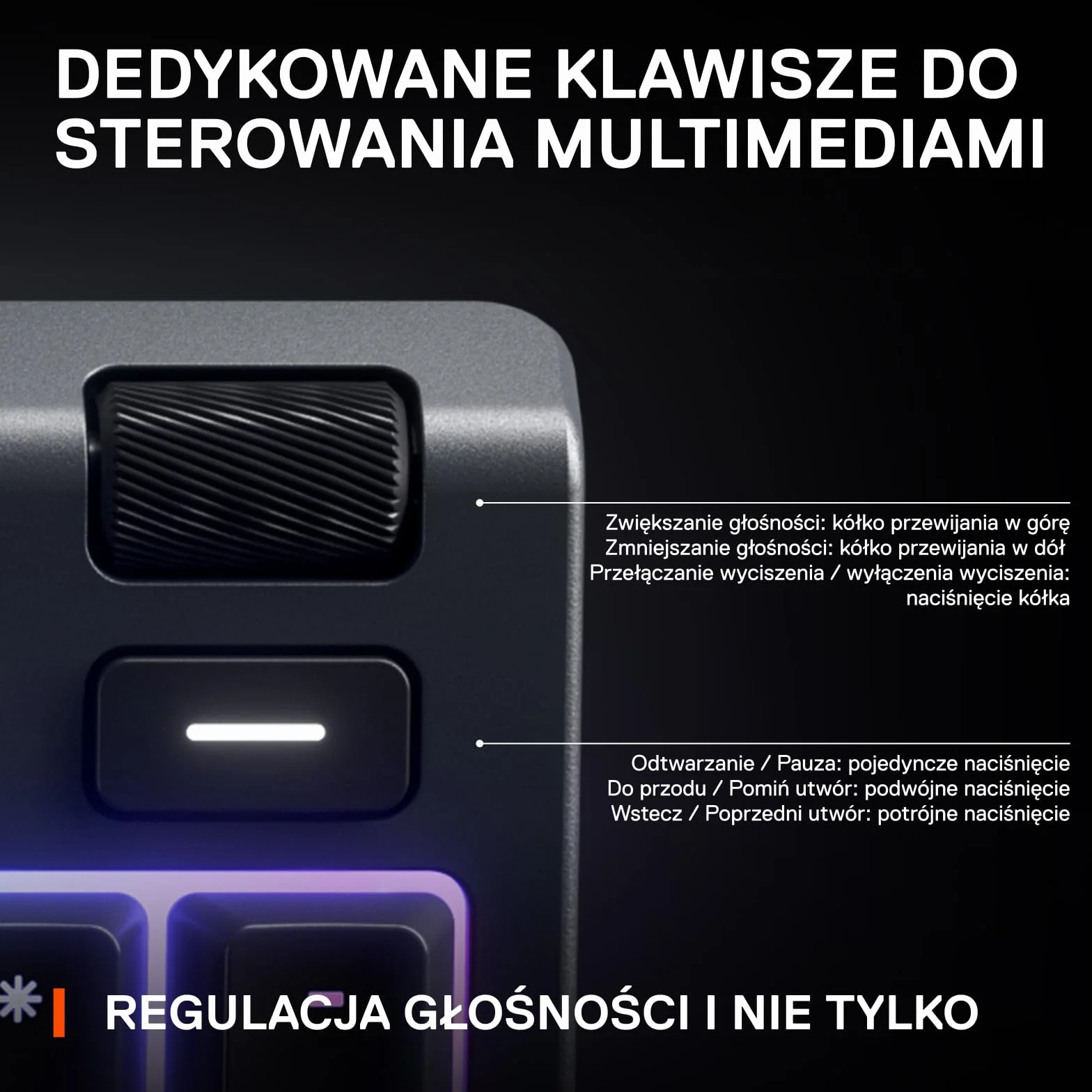 SteelSeries Apex 3 - klawiatura do gier RGB - 10-strefowe podświetlenie RGB - magnetyczna podpórka pod nadgarstki Premium - amerykański układ QWERTY, czarna