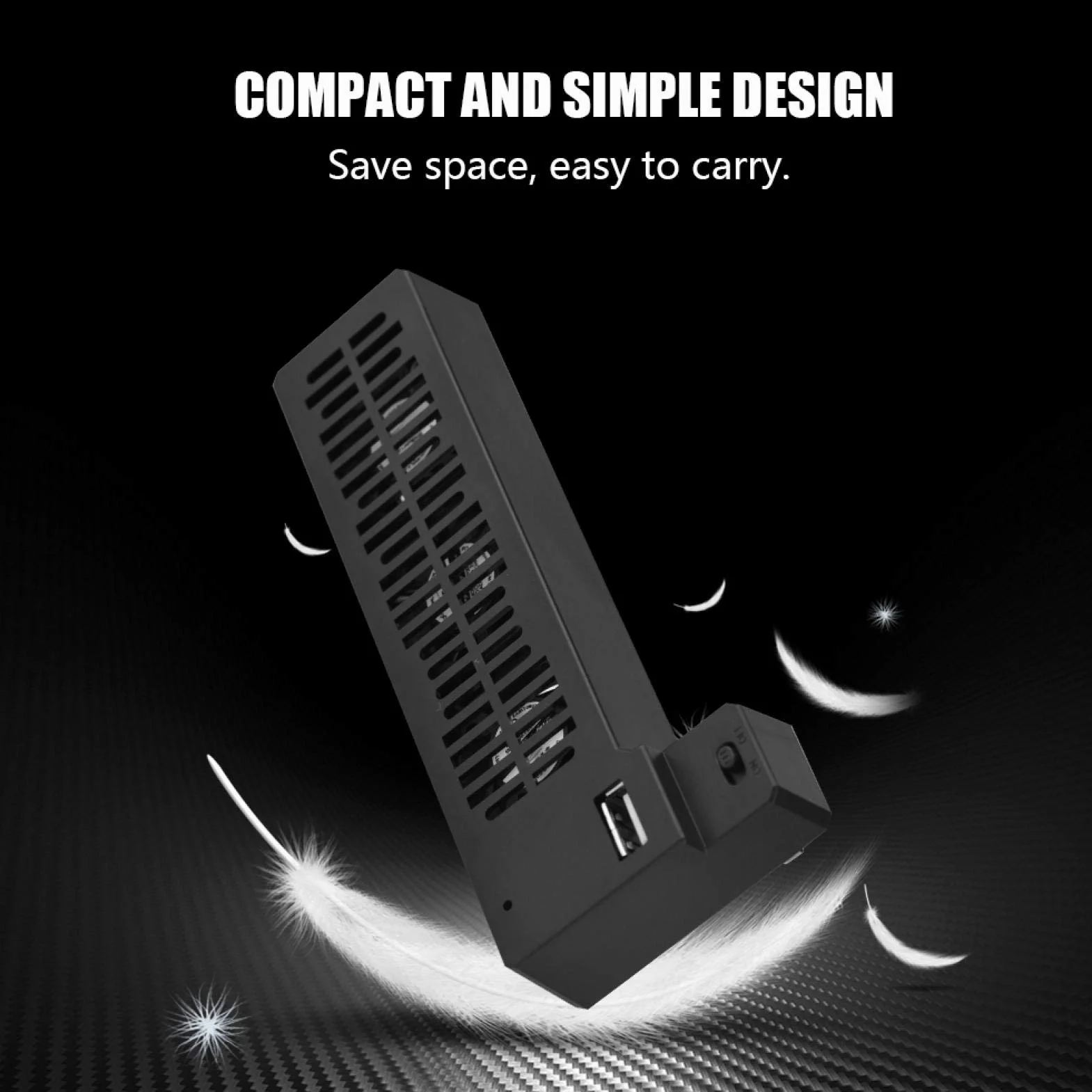Wentylator chłodzący USB, wentylator chłodzący konsolę do gier, system chłodzenia dla konsoli Xbox One X, przenośny zewnętrzny wentylator chłodzący USB z redukcją ciepła montowany z boku dla konsoli d