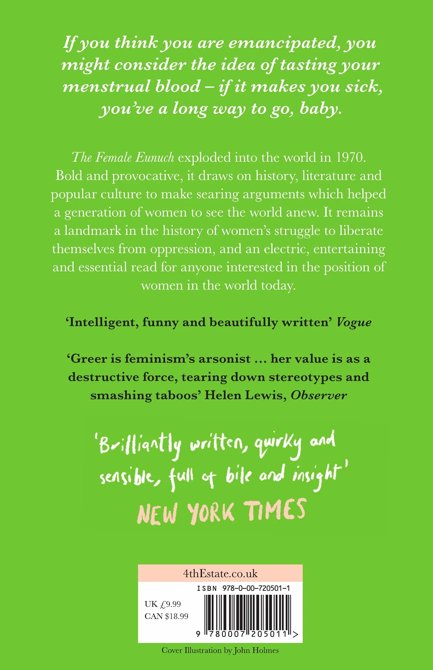 The Female Eunuch: An empowering journey through the history and politics of feminism