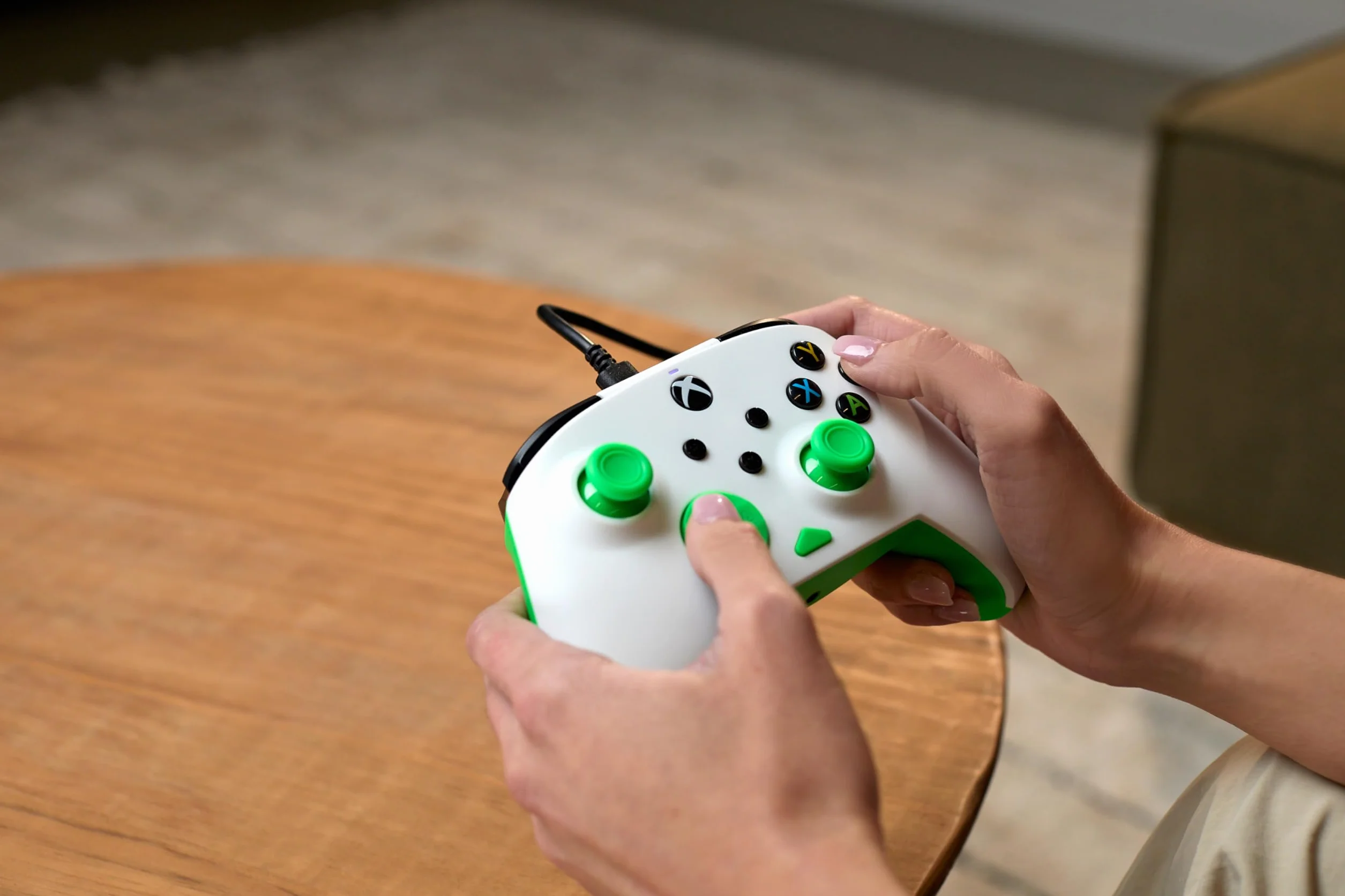 Turtle Beach Rematch Core White/Green Wired – licencjonowany dla Xbox Series X i S, Xbox One i komputerów z systemem Windows