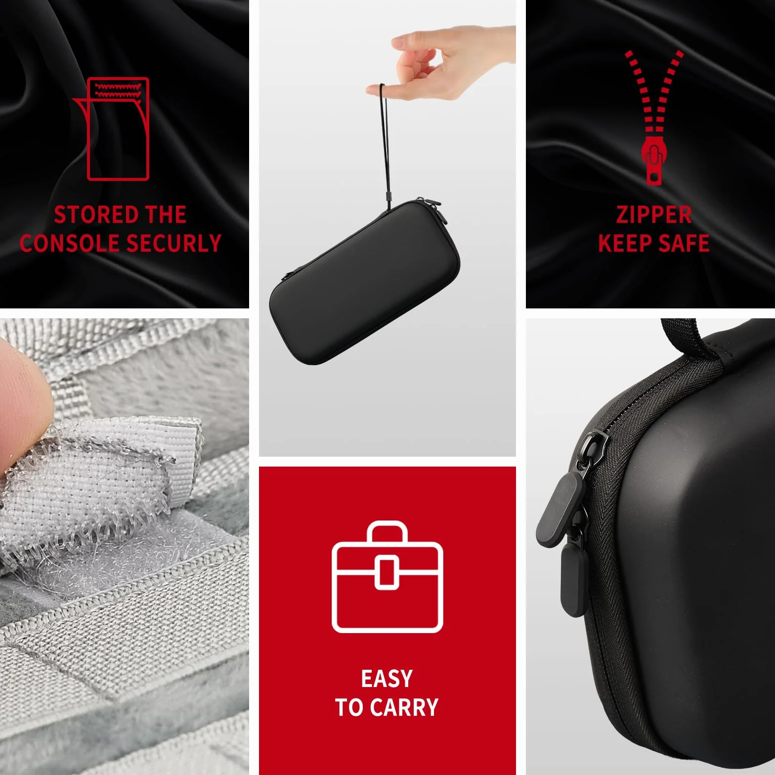 AriKroii Torba do przenoszenia kompatybilna z Nintendo Switch 2, przenośna torba podróżna z 12 kartridżami do gier, twarda obudowa ochronna z kieszeniami na akcesoria i gry