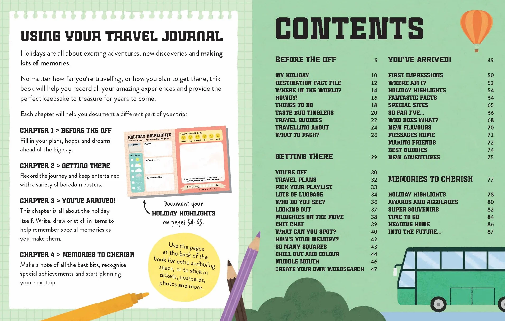 Create Your Own Travel Journal - anglais: 60 Ideas to Invent, Make & Play | Create Your Own Travel Bingo, Scavenger Hunt & Table Football | Includes Step by Step Photos