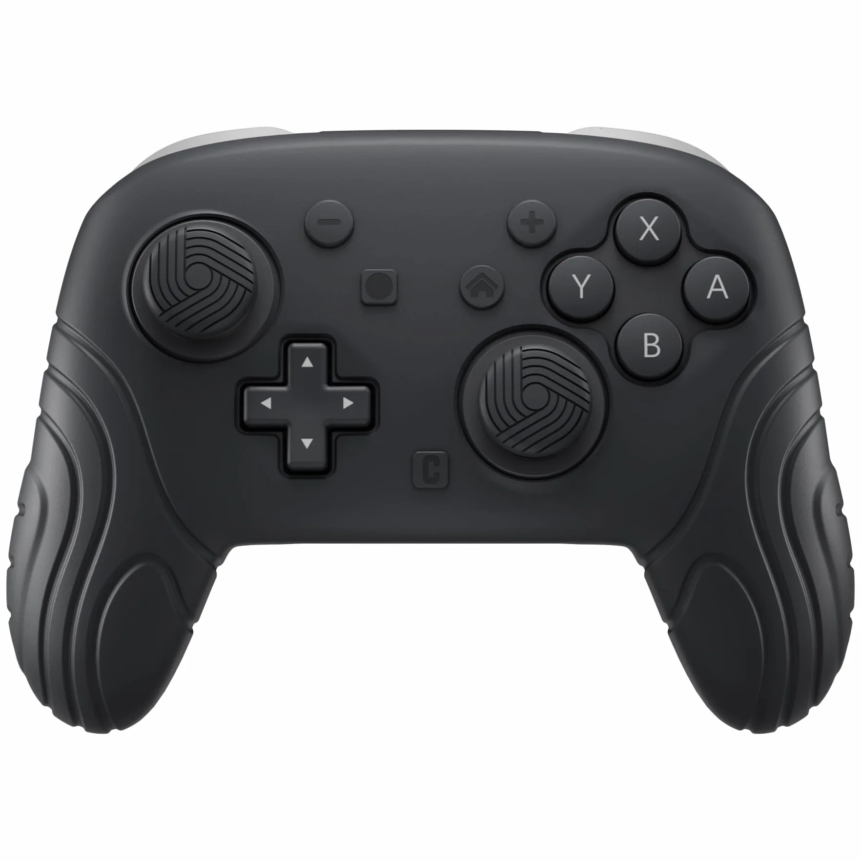 PlayVital Osłona na Kontroler do Switch 2 Pro z Osłonami na Tylne Przyciski & Nakładkami Joystick & Naklejkami,Silikonowe Etui Ochronne do Switch 2 Pro, Antywstrząsowy Grip-Czarny