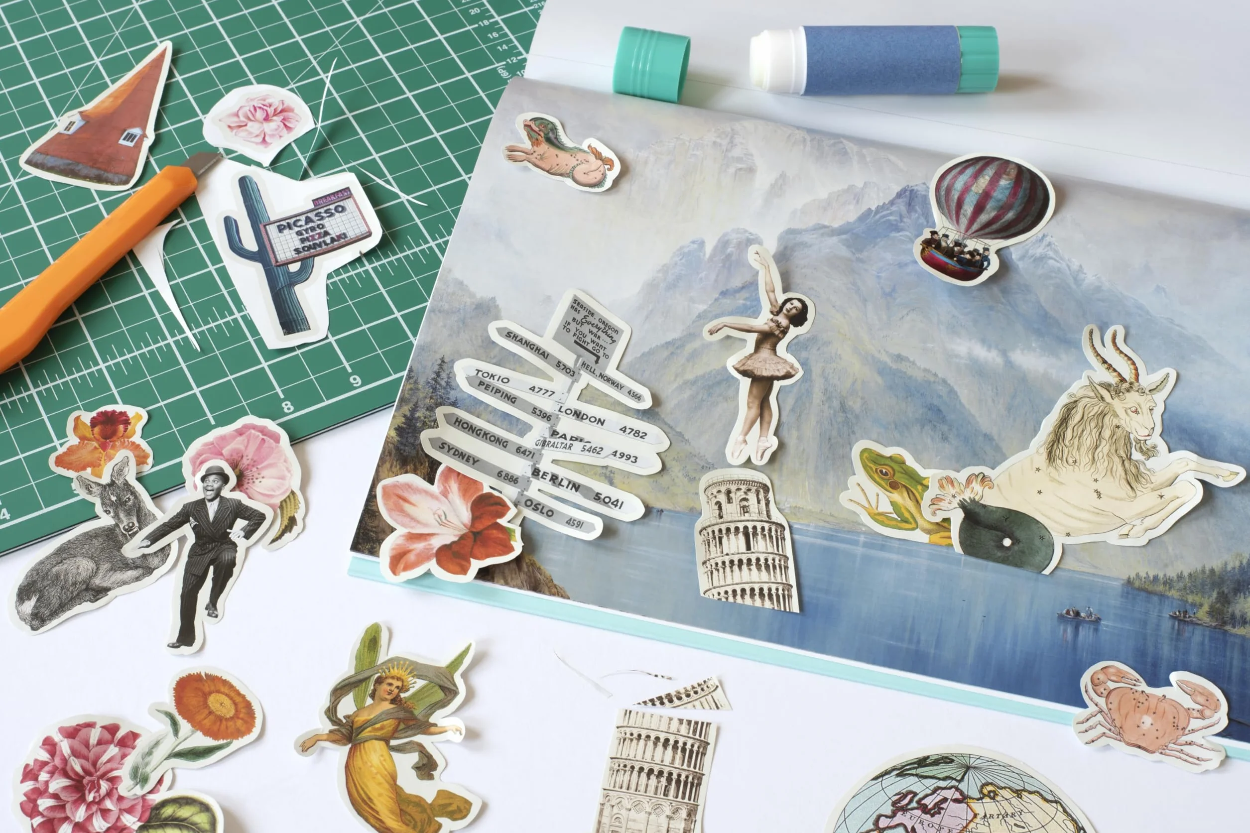 Cut Up This Book and Create Your Own Wonderland /anglais: 1,000 Unexpected Images for Collage Artists
