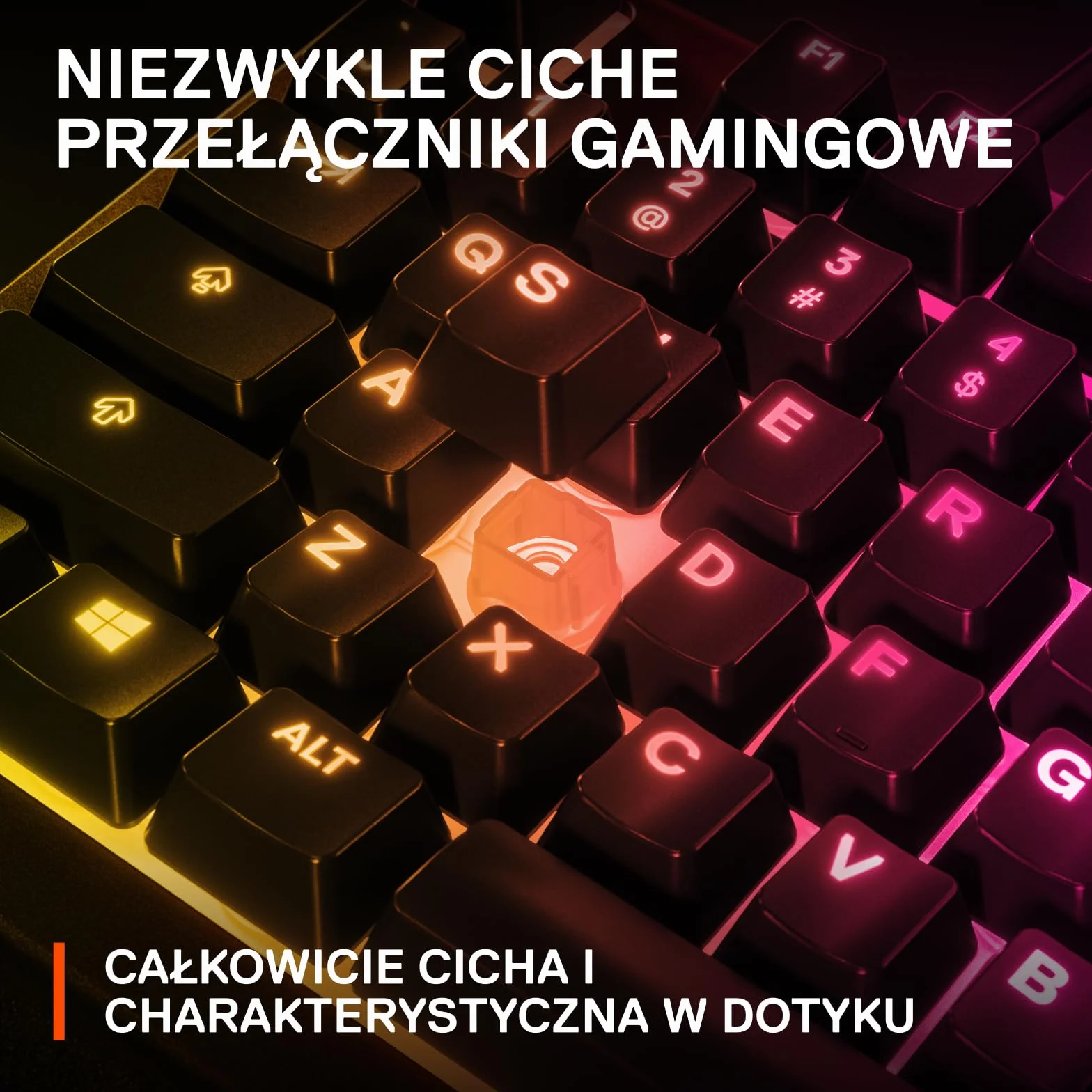 SteelSeries Apex 3 - klawiatura do gier RGB - 10-strefowe podświetlenie RGB - magnetyczna podpórka pod nadgarstki Premium - amerykański układ QWERTY, czarna