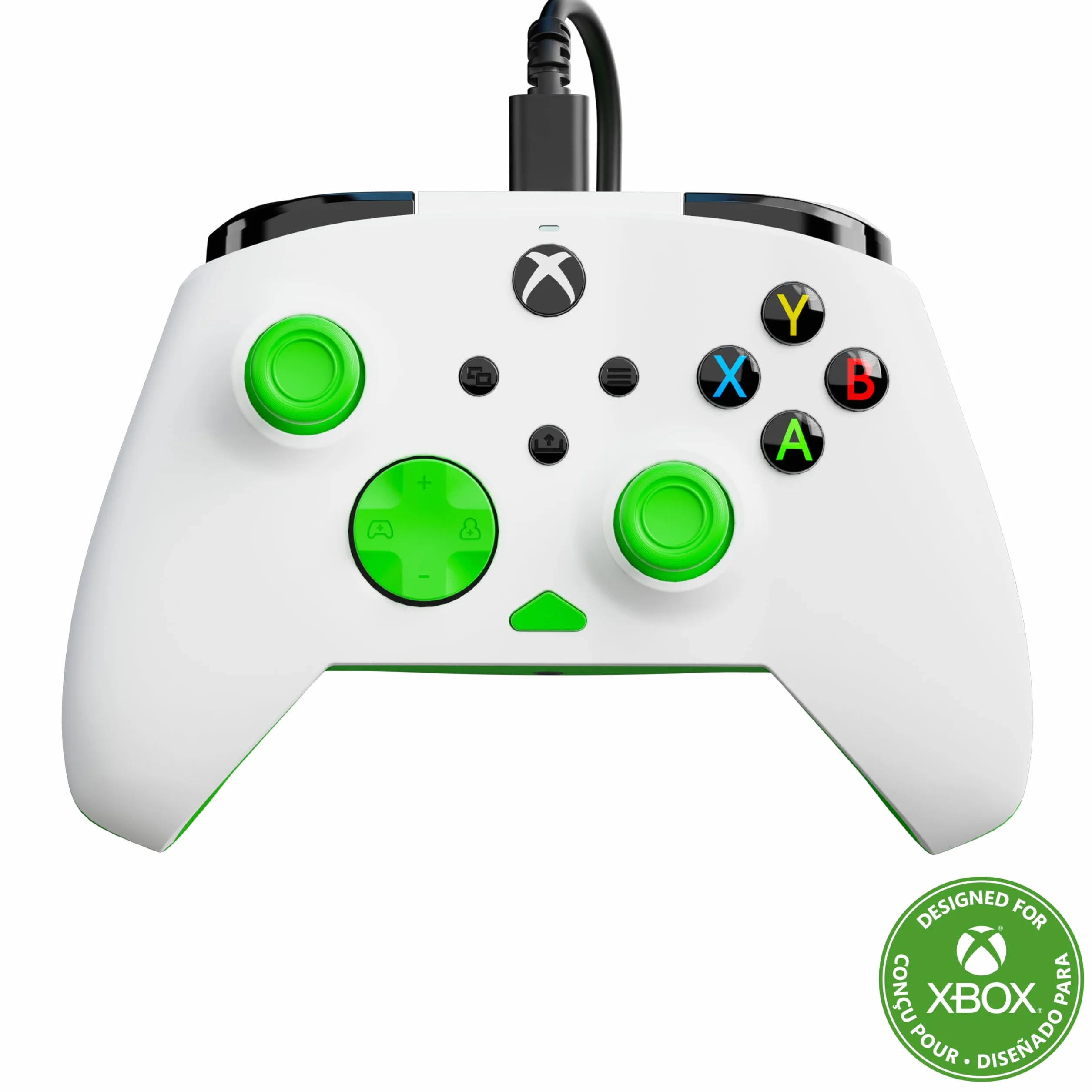 Turtle Beach Rematch Core White/Green Wired – licencjonowany dla Xbox Series X i S, Xbox One i komputerów z systemem Windows