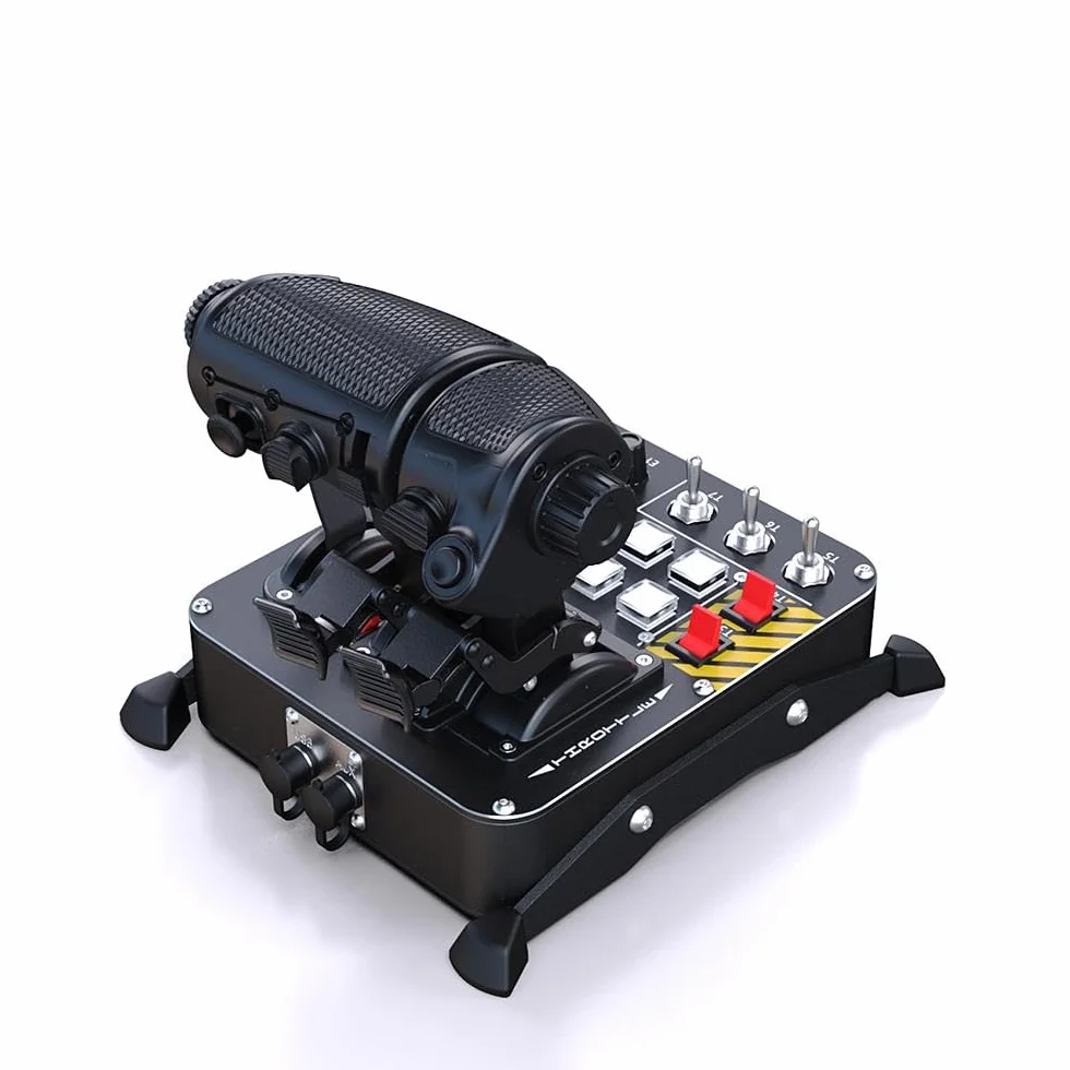 VIRPIL Controls - MongoosT-50CM3 Throttle (Dual-Engine Throttle Quadrant with Adjustable Detents, Authentic and Versatile Flight Simulator Control System, PC Gaming)