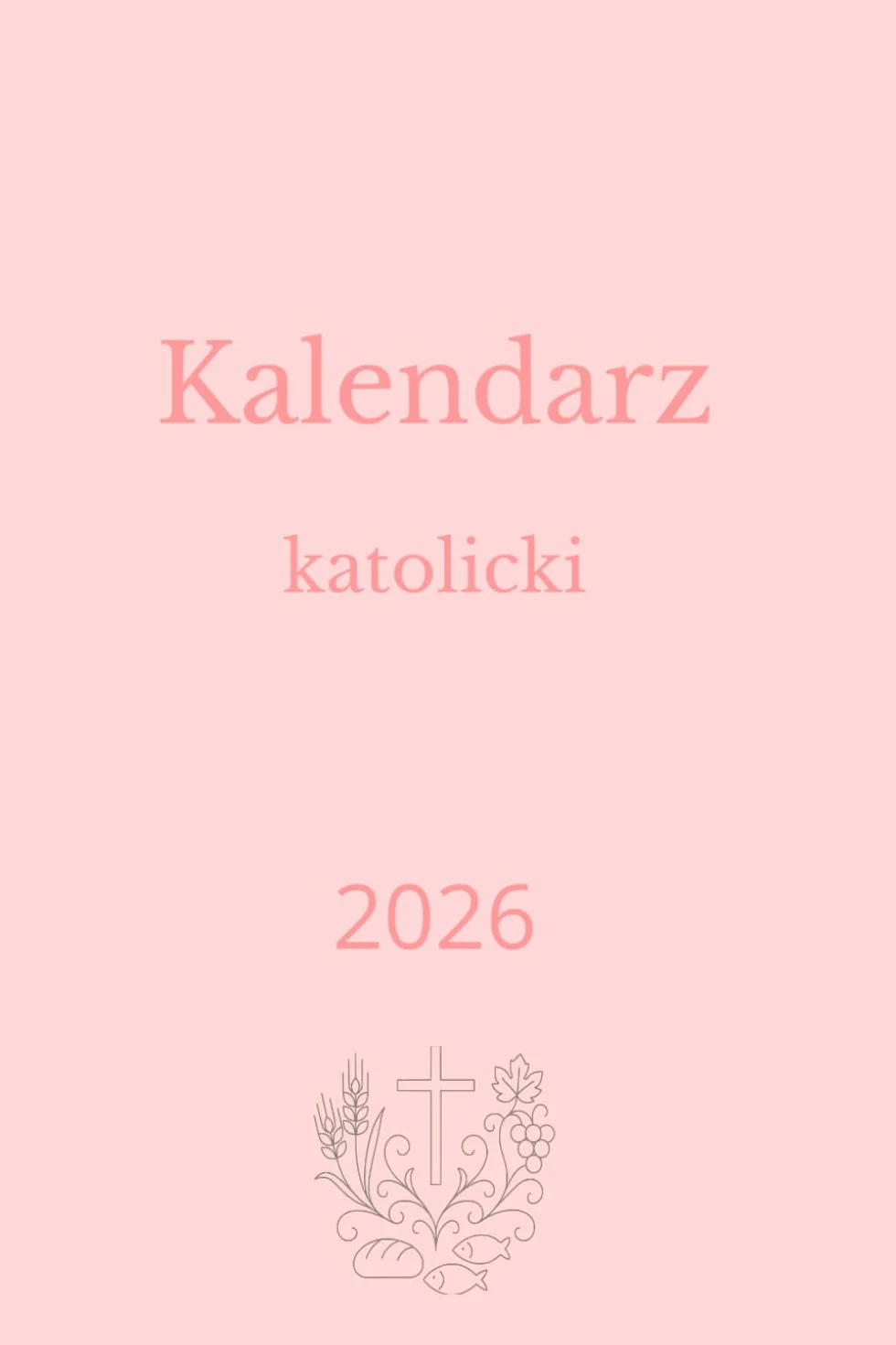 Katolicki Kalendarz Książkowy 2026 (Okładka różowa)