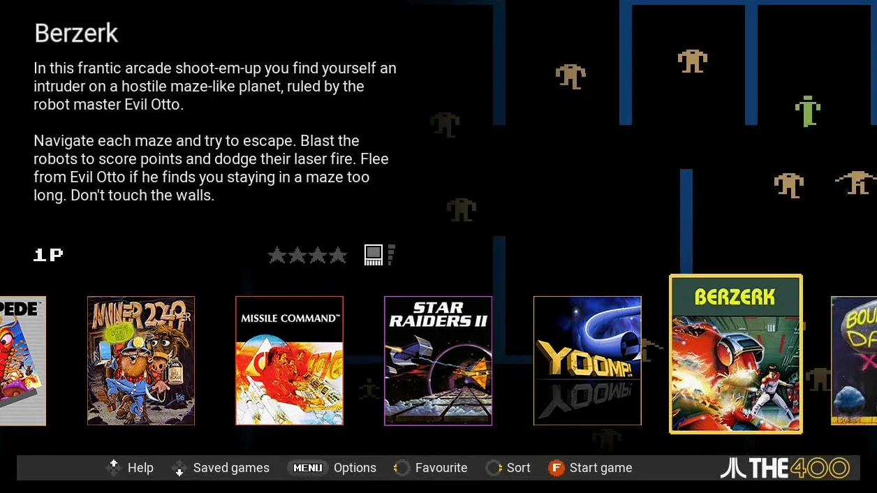 Retro Games The400 Mini RETROGAMES-THE400MINI Konsola, Szary