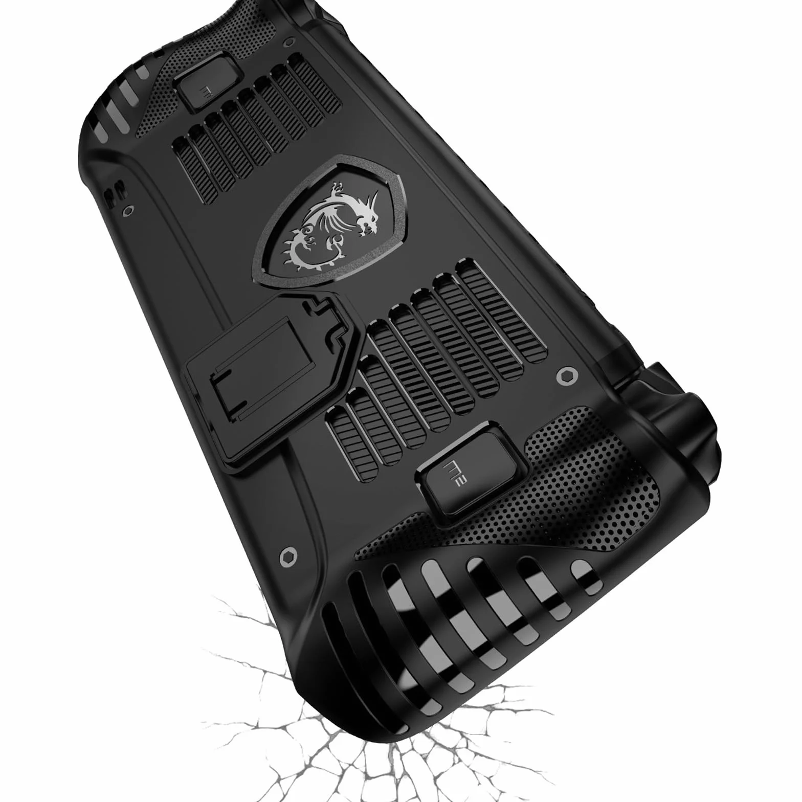 Etui do MSI Claw 8 AI+(2025),Uchwyt TPU Pokrywa Ochronna do MSI console portable Claw 8 AI+ A2VM 2025,Etui z Miękkim Tyłem z Podpórką do MSI Claw 8 AI+ 2025(Czarny)