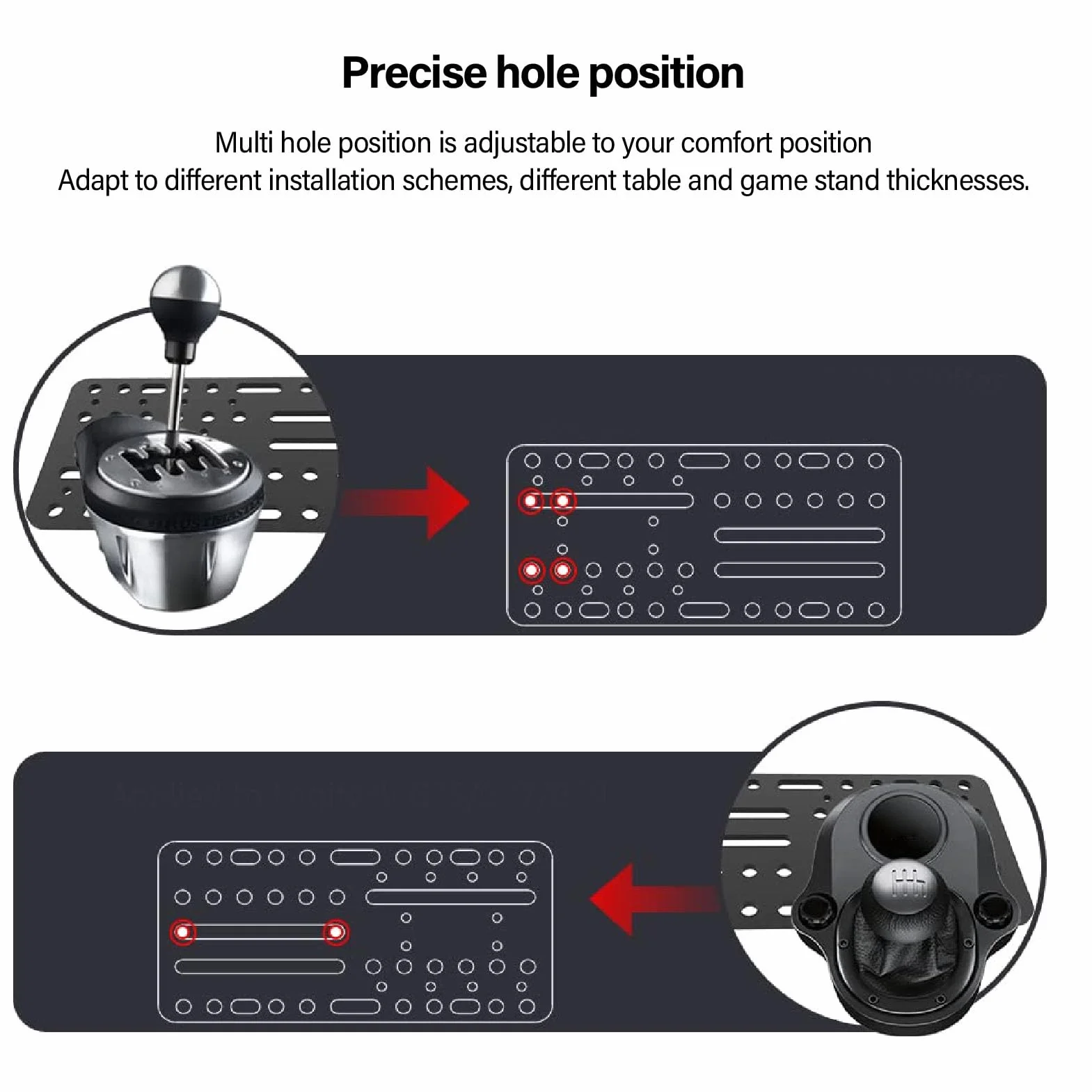 Uchwyt Biurkowy USB Handbrake, Obsługuje płytkę montażową Racin Game USB Handbrake, Kompatybilny z G25/27/29 T500 PC Game Shifter