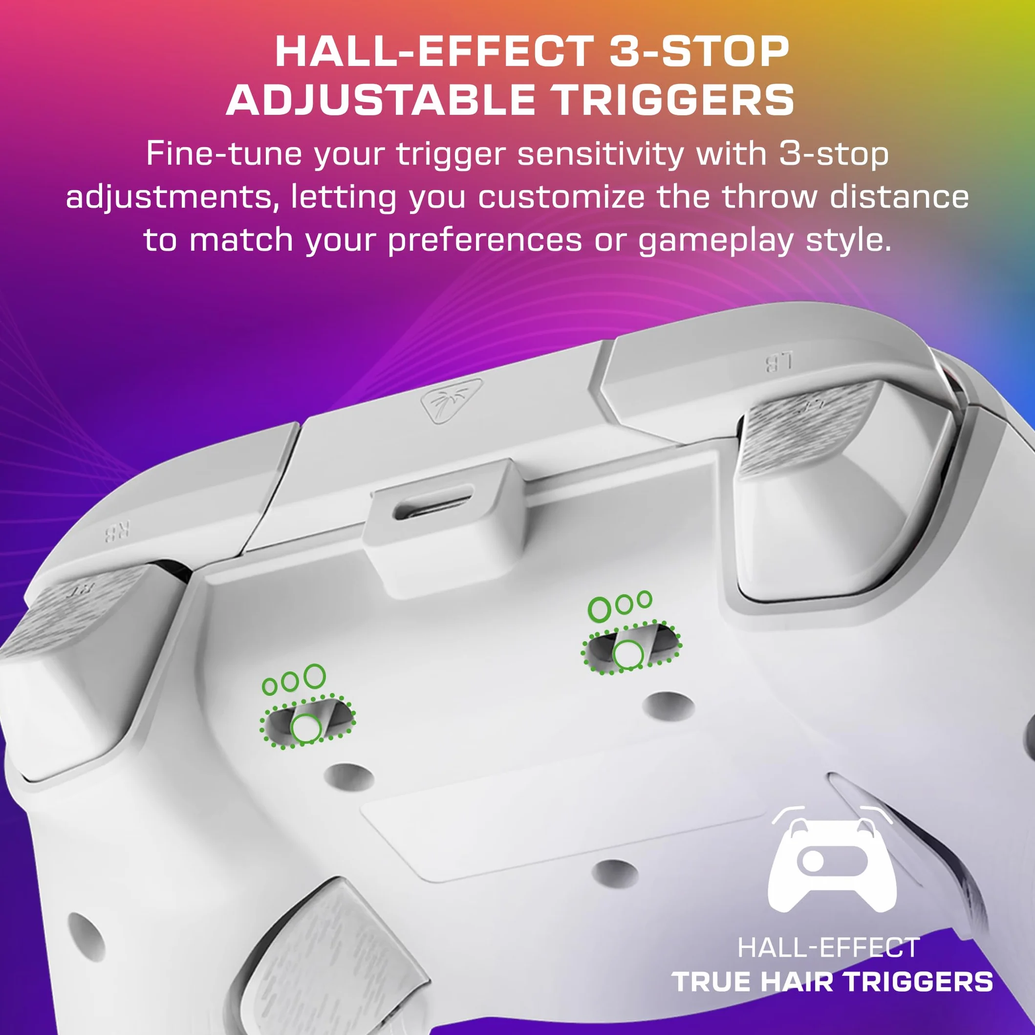 Turtle Beach Afterglow Wave, biały, przewodowy kontroler do gier RGB – licencjonowany dla Xbox Series X lub S, Xbox One i Windows
