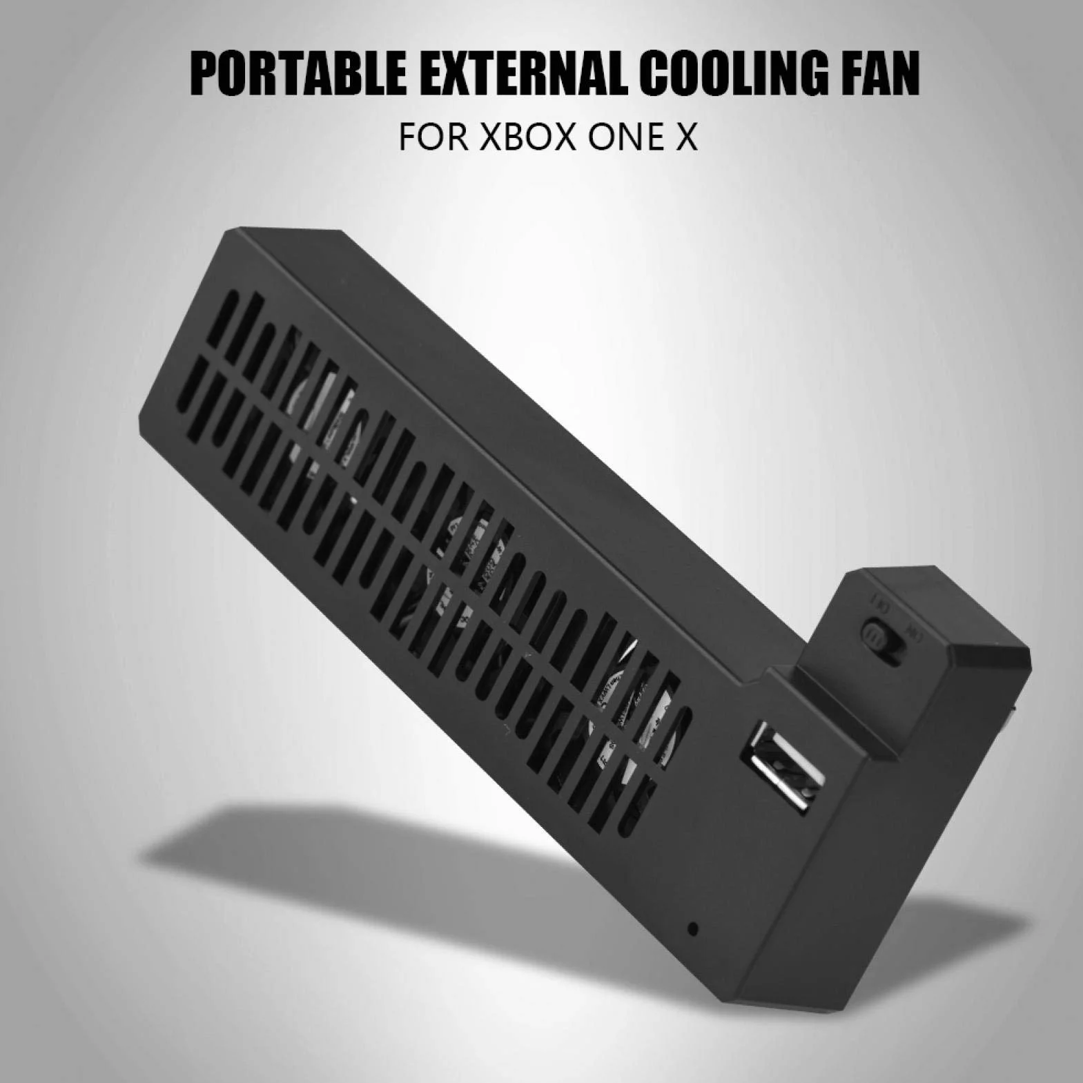 Wentylator chłodzący USB, wentylator chłodzący konsolę do gier, system chłodzenia dla konsoli Xbox One X, przenośny zewnętrzny wentylator chłodzący USB z redukcją ciepła montowany z boku dla konsoli d