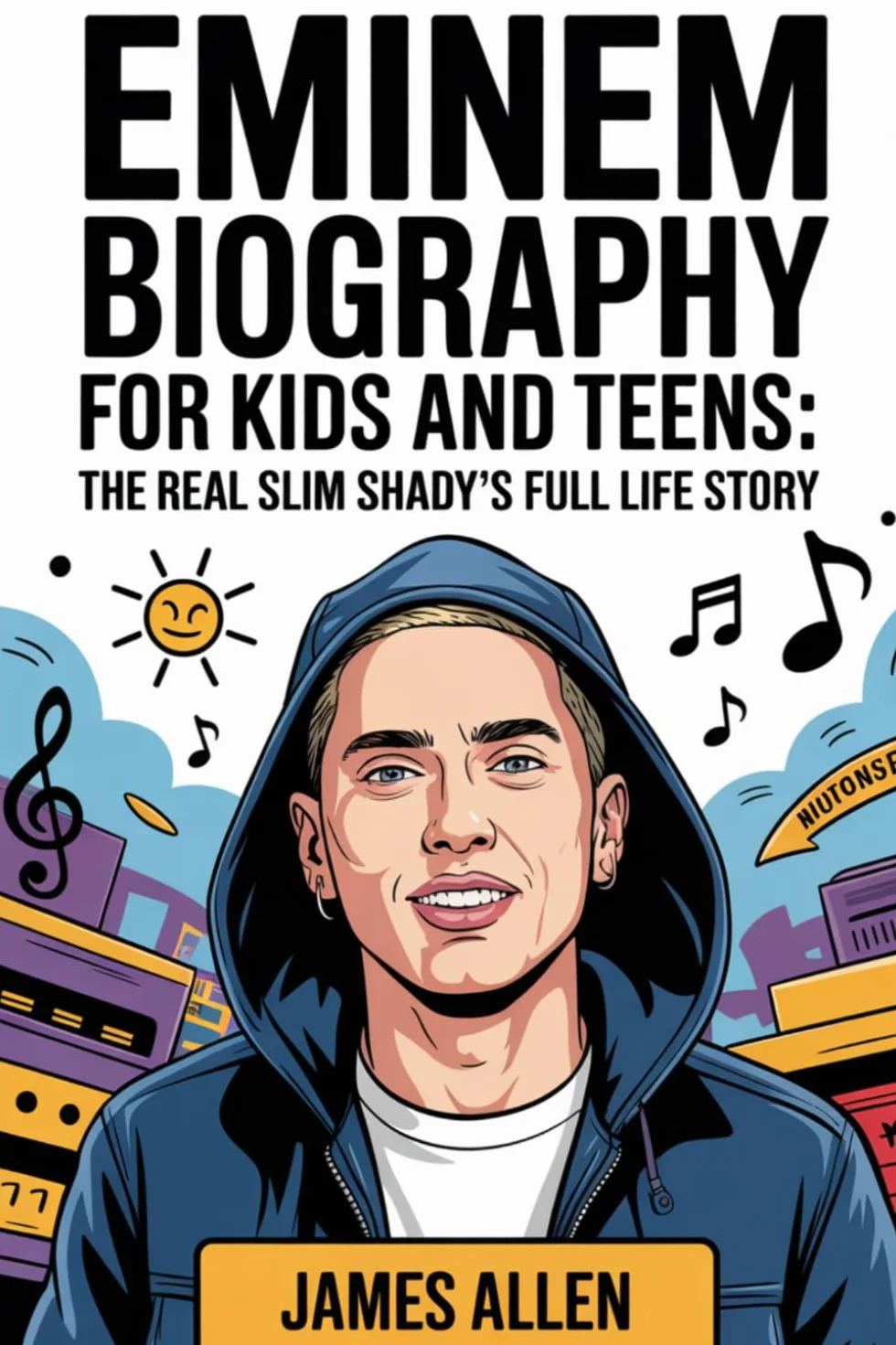 Eminem Biography for Kids and Teens: The Real Slim Shady’s Full Life Story: How a Kid from Detroit’s Streets Became the Fastest Rapper and Made It to Grammy Glory