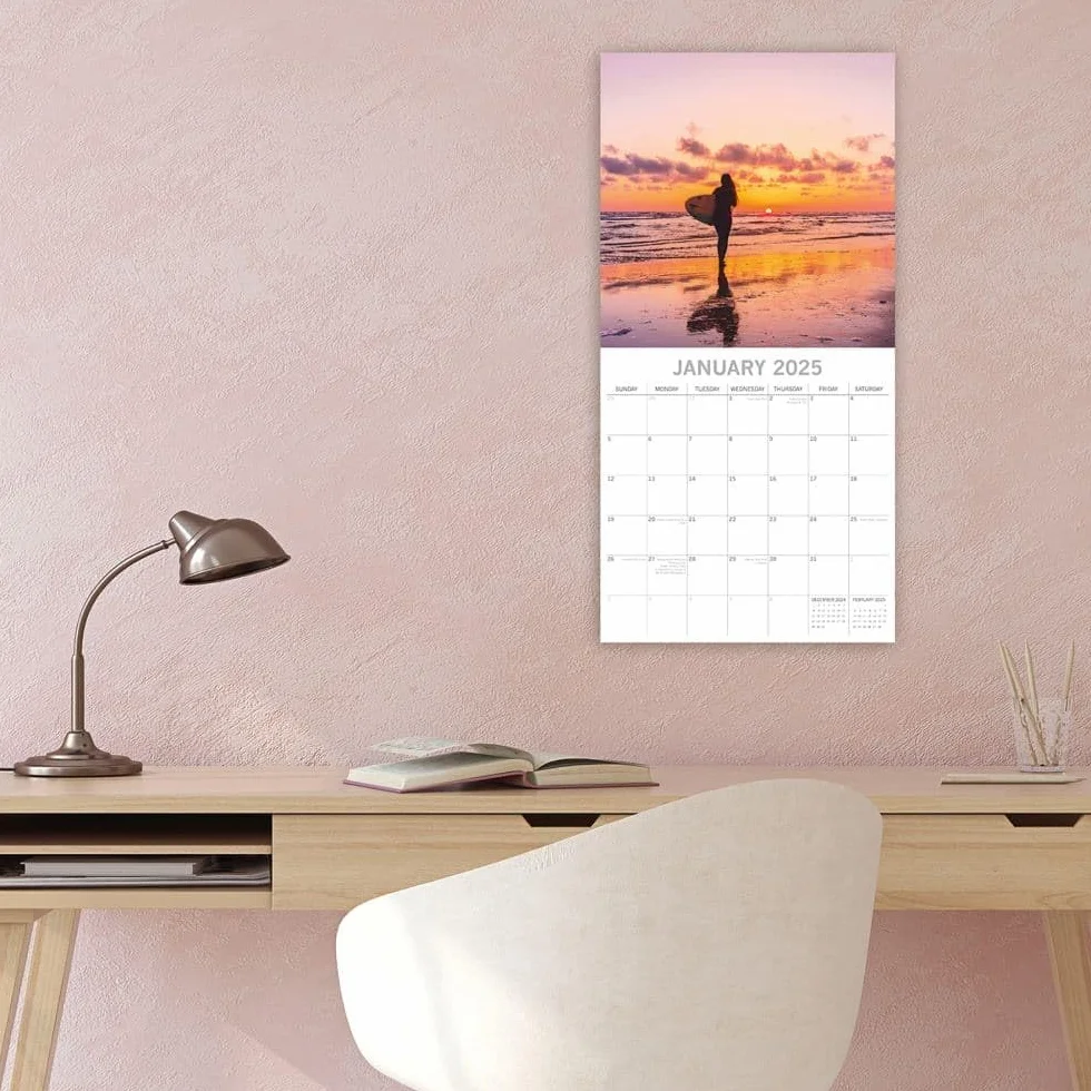Surf Life – Surfen – Surfing 2025 – 16-Monatskalender: Original The Gifted Stationery Co. Ltd [Mehrsprachig] [Kalender]