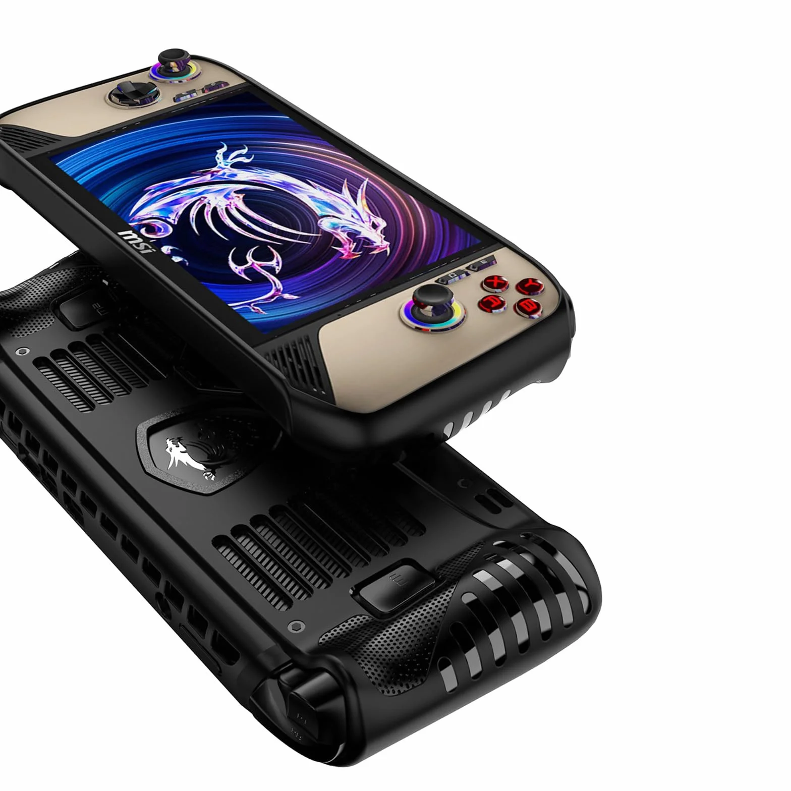 Etui do MSI Claw 8 AI+(2025),Uchwyt TPU Pokrywa Ochronna do MSI console portable Claw 8 AI+ A2VM 2025,Etui z Miękkim Tyłem z Podpórką do MSI Claw 8 AI+ 2025(Czarny)