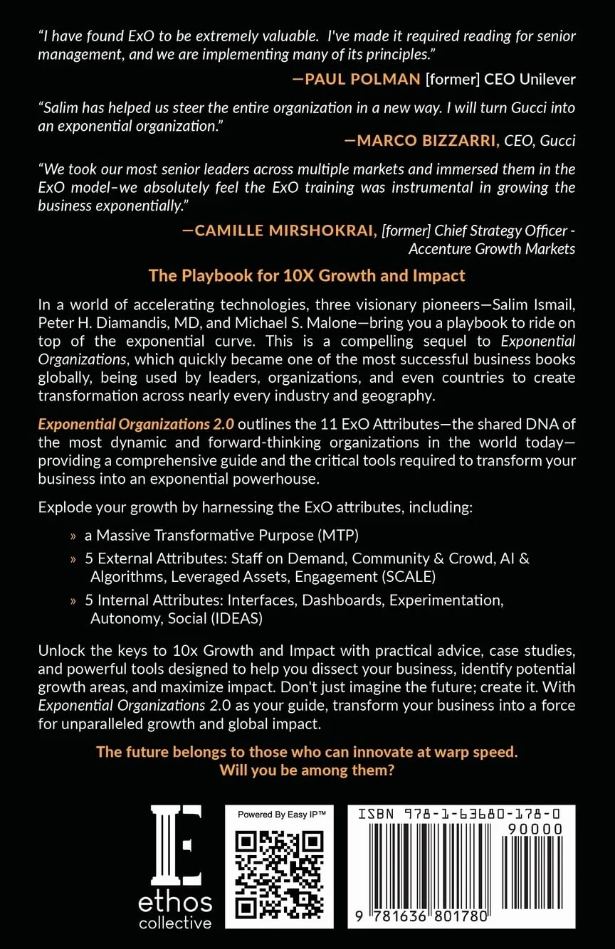 Exponential Organizations 2.0: The New Playbook for 10x Growth and Impact