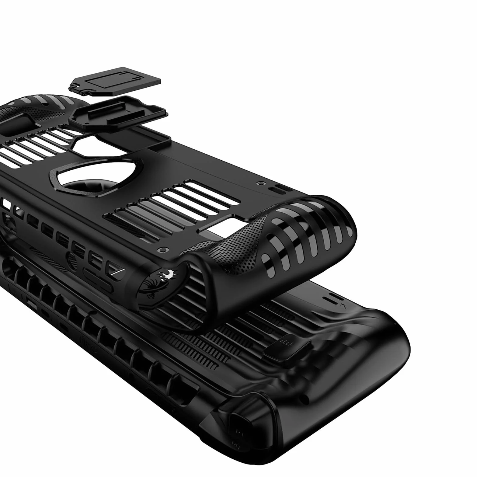 Etui do MSI Claw 8 AI+(2025),Uchwyt TPU Pokrywa Ochronna do MSI console portable Claw 8 AI+ A2VM 2025,Etui z Miękkim Tyłem z Podpórką do MSI Claw 8 AI+ 2025(Czarny)