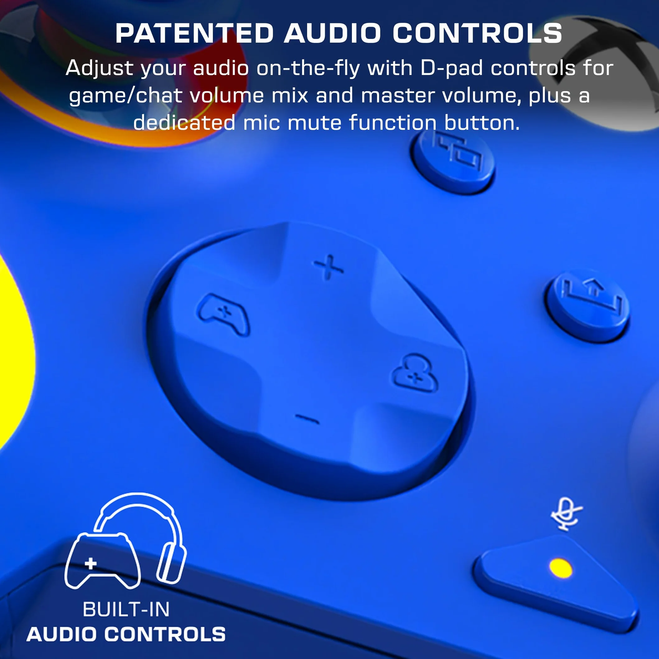 Turtle Beach Afterglow Wave Kontroler do gier RGB na niebiesko – Licencjonowany dla Xbox Series X lub S, Xbox One i Windows