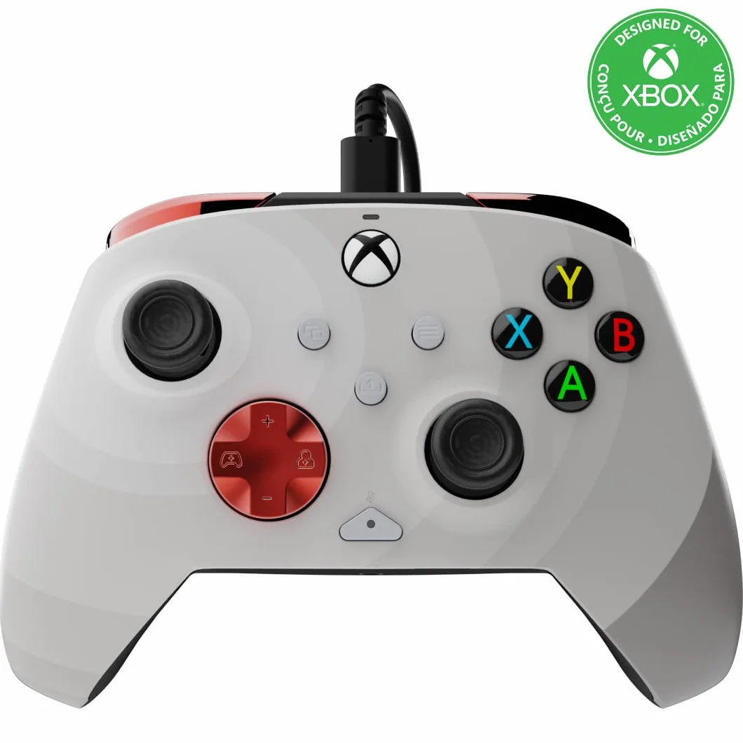 PDP REMATCH XBOX przewodowy kontroler RADIAL biały for Xbox Series X|S, Xbox One, Oficjalnie Licencjonowany