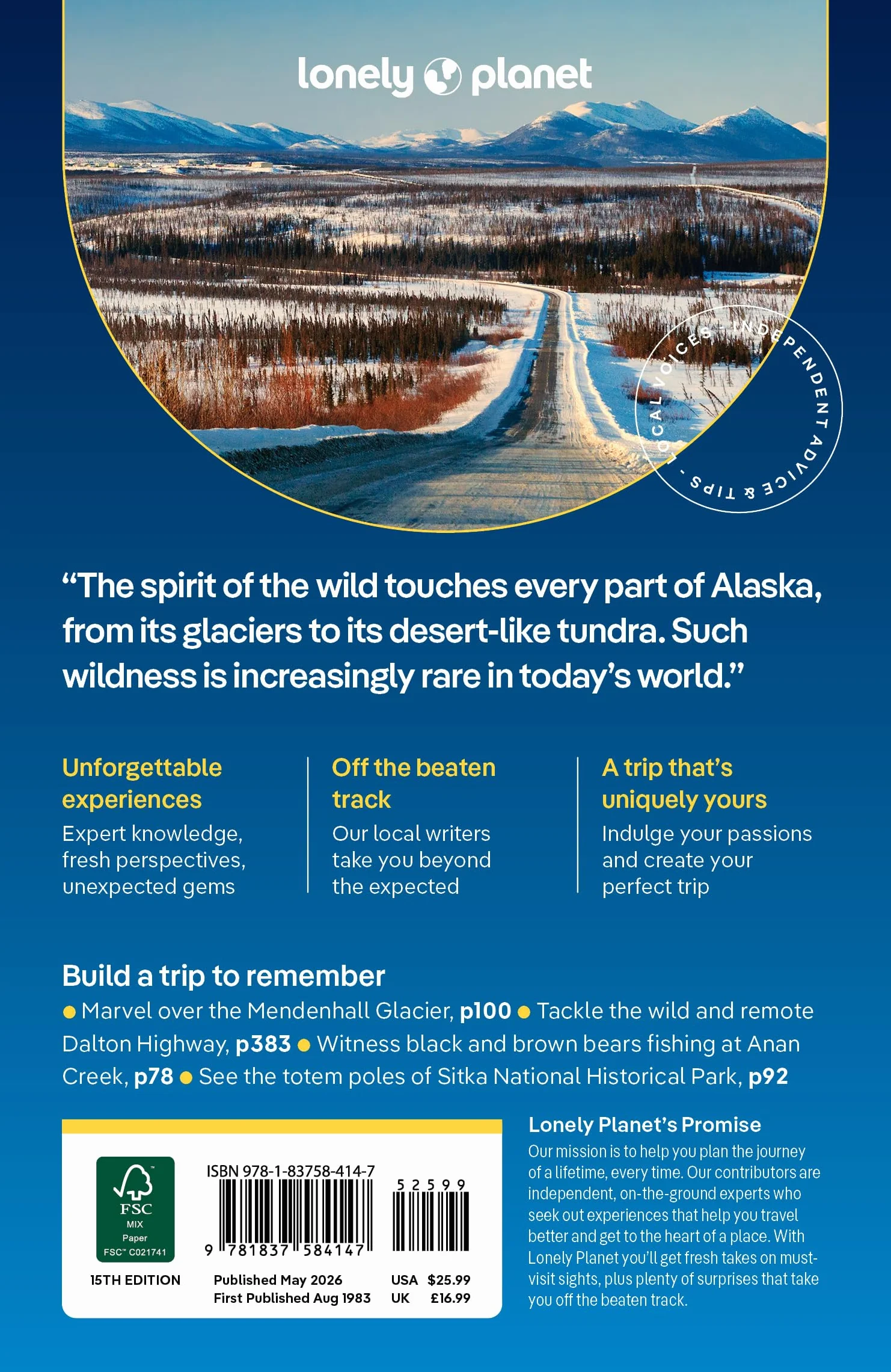 Alaska 15ed -anglais-: Plan the Trip of a Lifetime | Detailed Itineraries & Maps | Insider Tips | Covers Juneau & the Alexander Archipelago, Anchorage and more