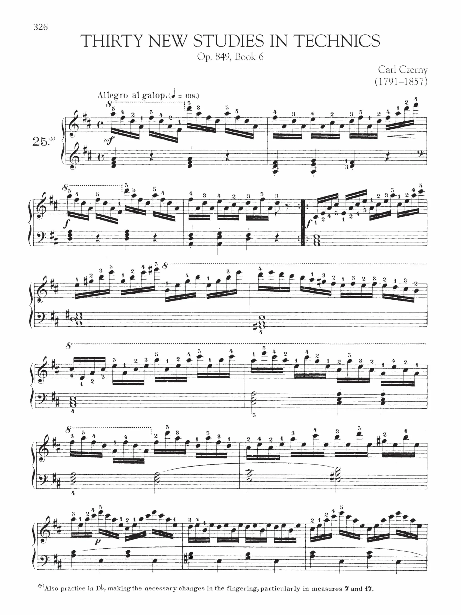 Schirmer's library of musical classics - czerny: collected studies - op. 299, op. 740, op. 849 piano: Schirmer Library of Classics Volume 2108